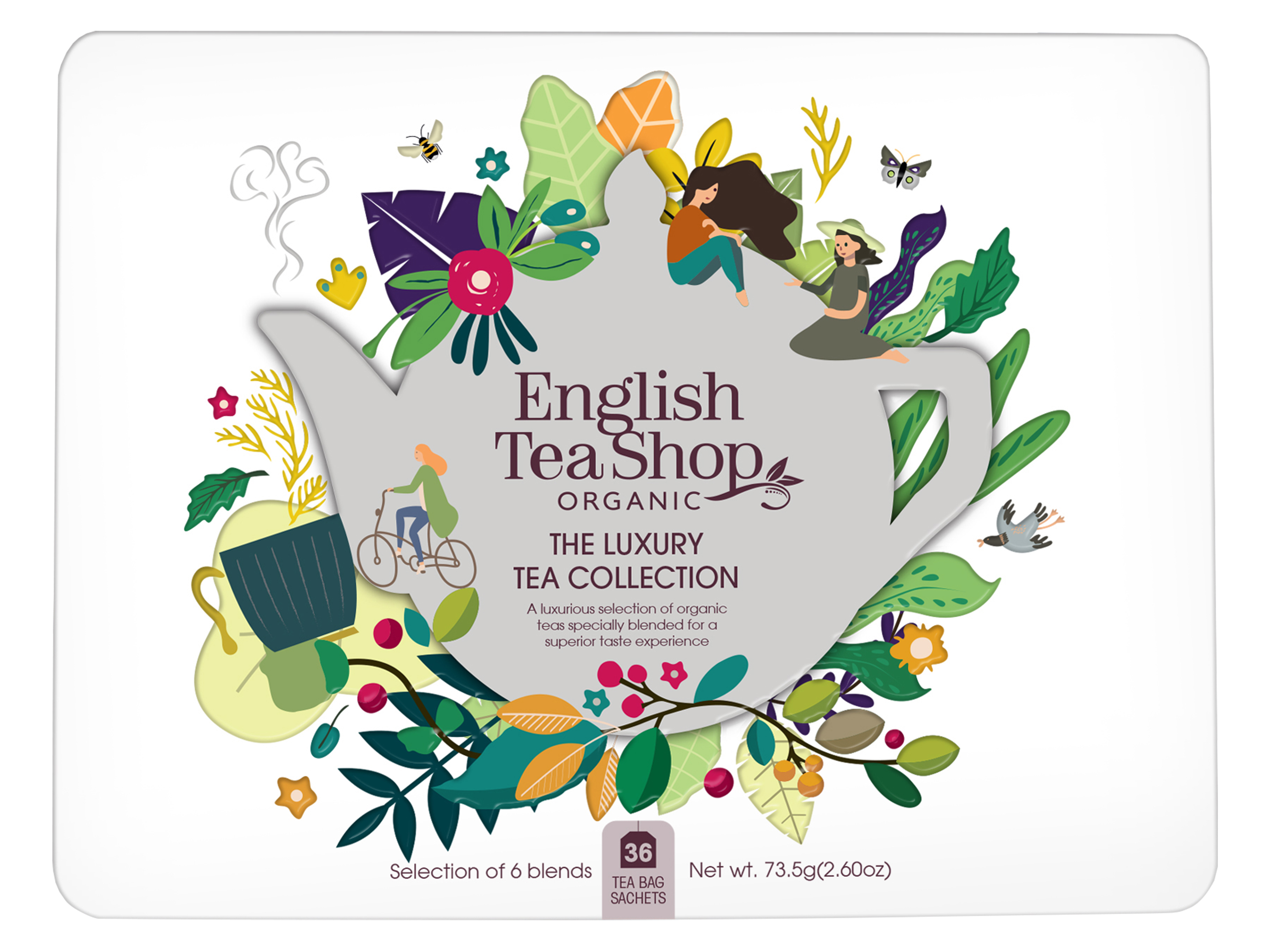 English Tea Shop The Luxury Tea Collection Gift Tin White, 1 stk