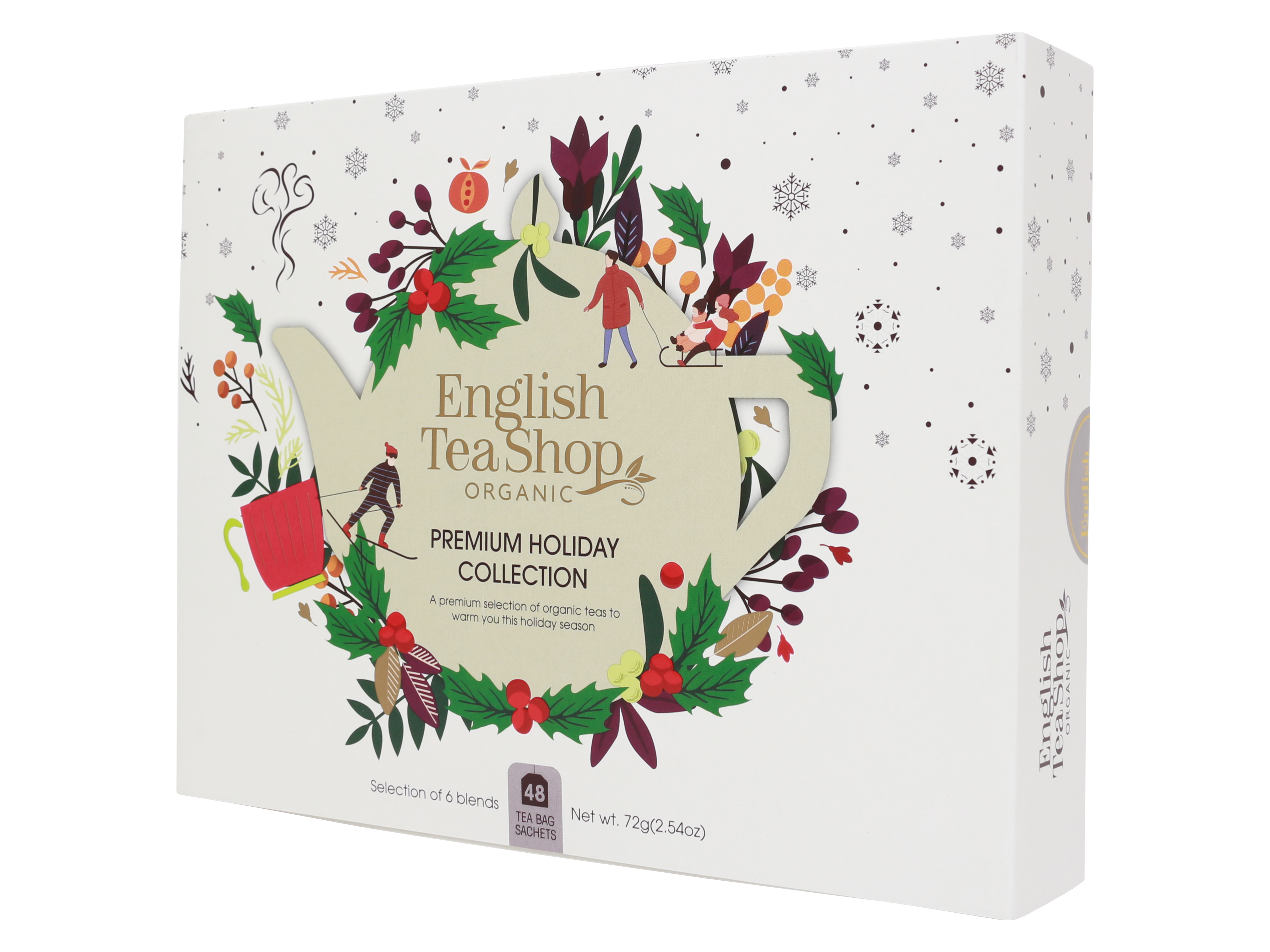 English Teashop EnglishTeashop Premium Holiday Collection Gift Pack, Gavesett, Økologisk te, 48 stk.