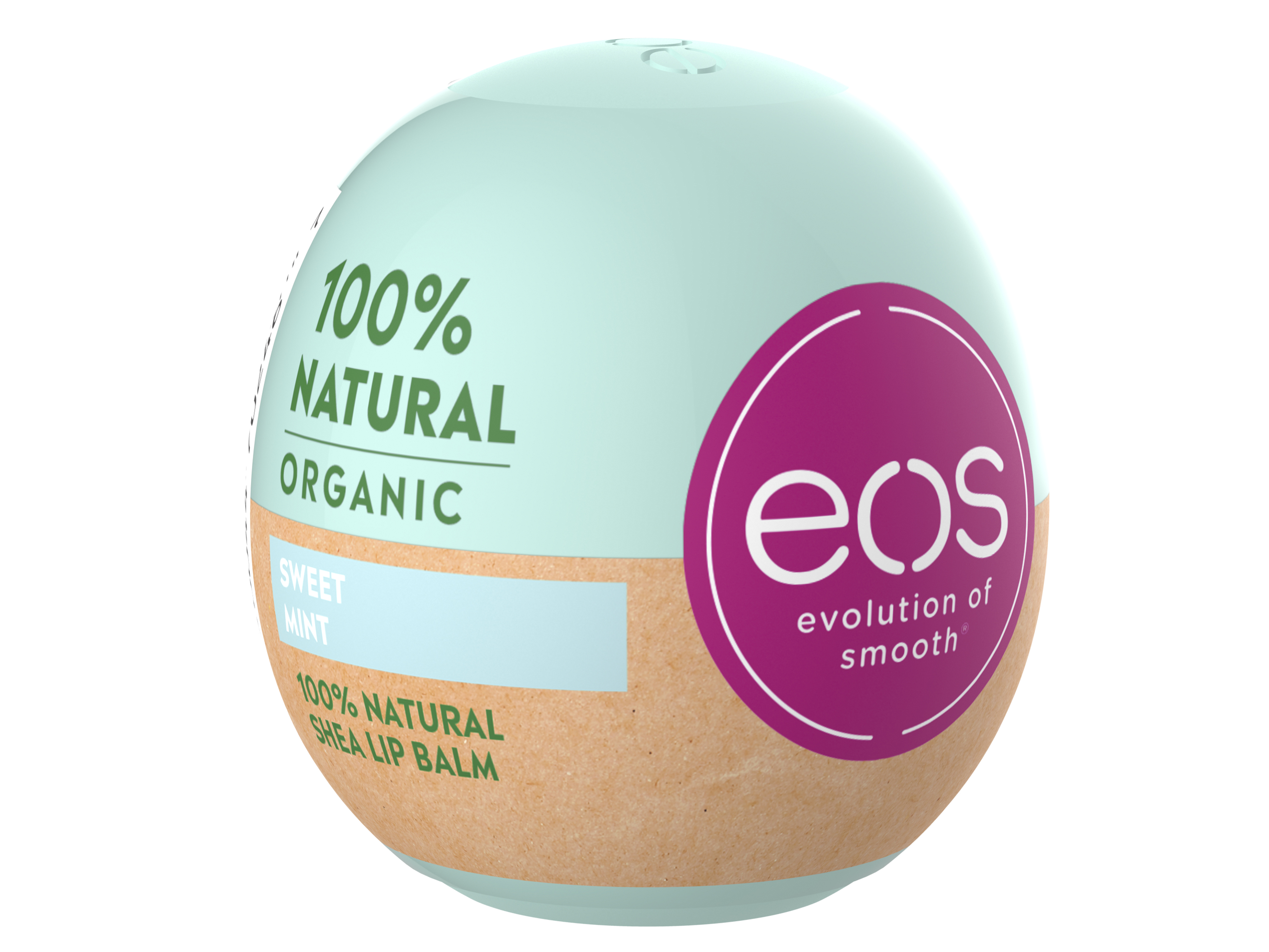 Eos Natural Organic Lip Balm Sweet Mint, 1 stk.