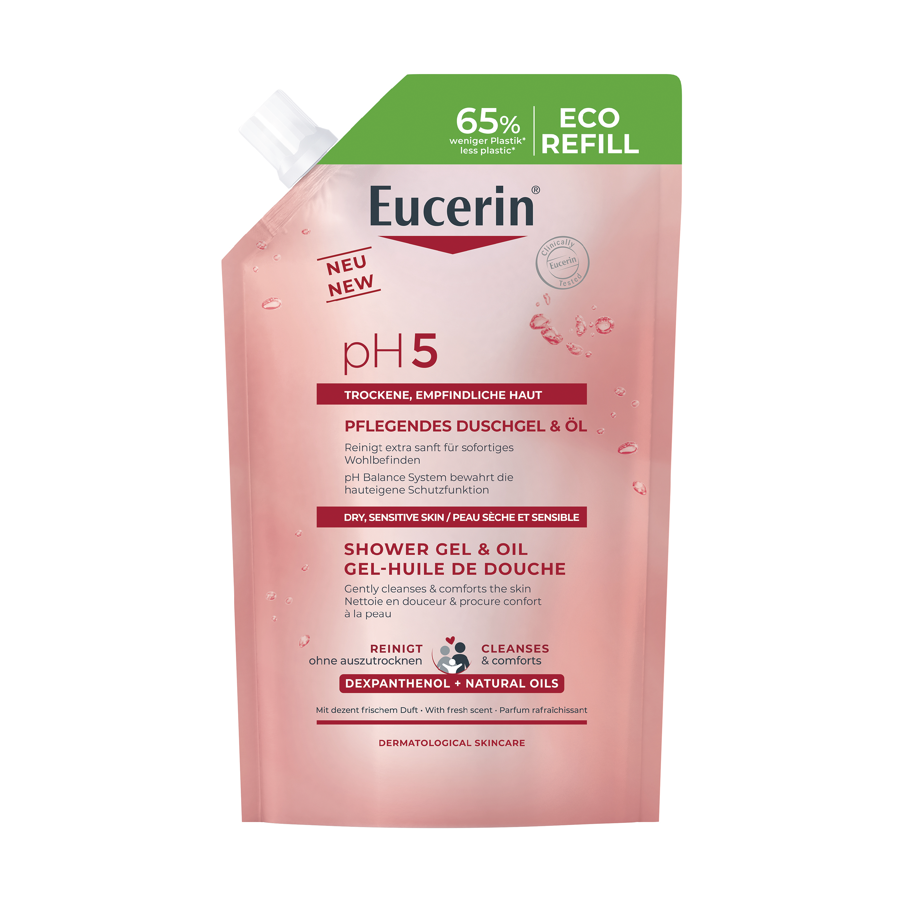 Eucerin pH5 Shower Gel & Oil Refill, 400 ml