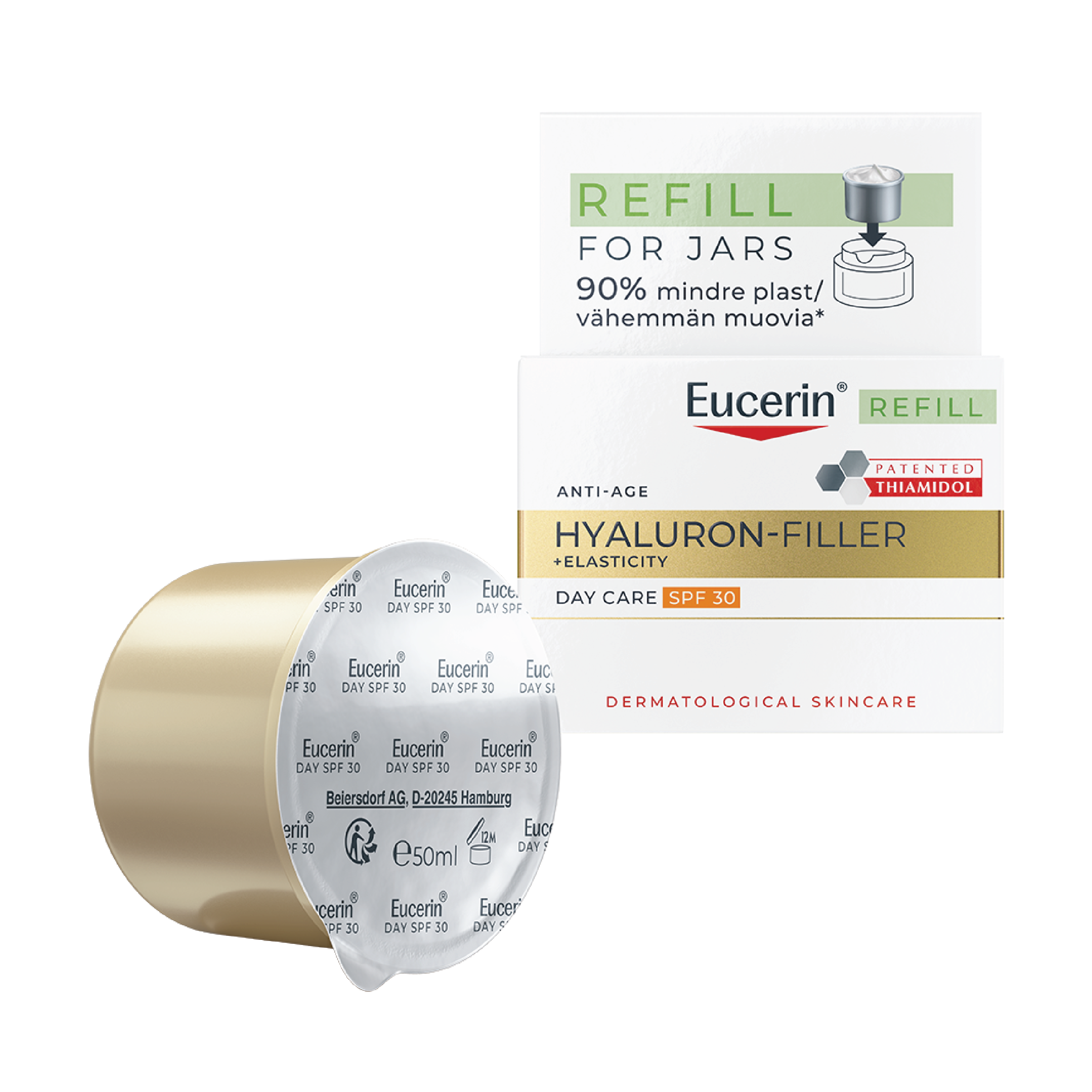 Eucerin Hyaluron-Filler + Elasticity Day Cream SPF30 Refill, 50 ml