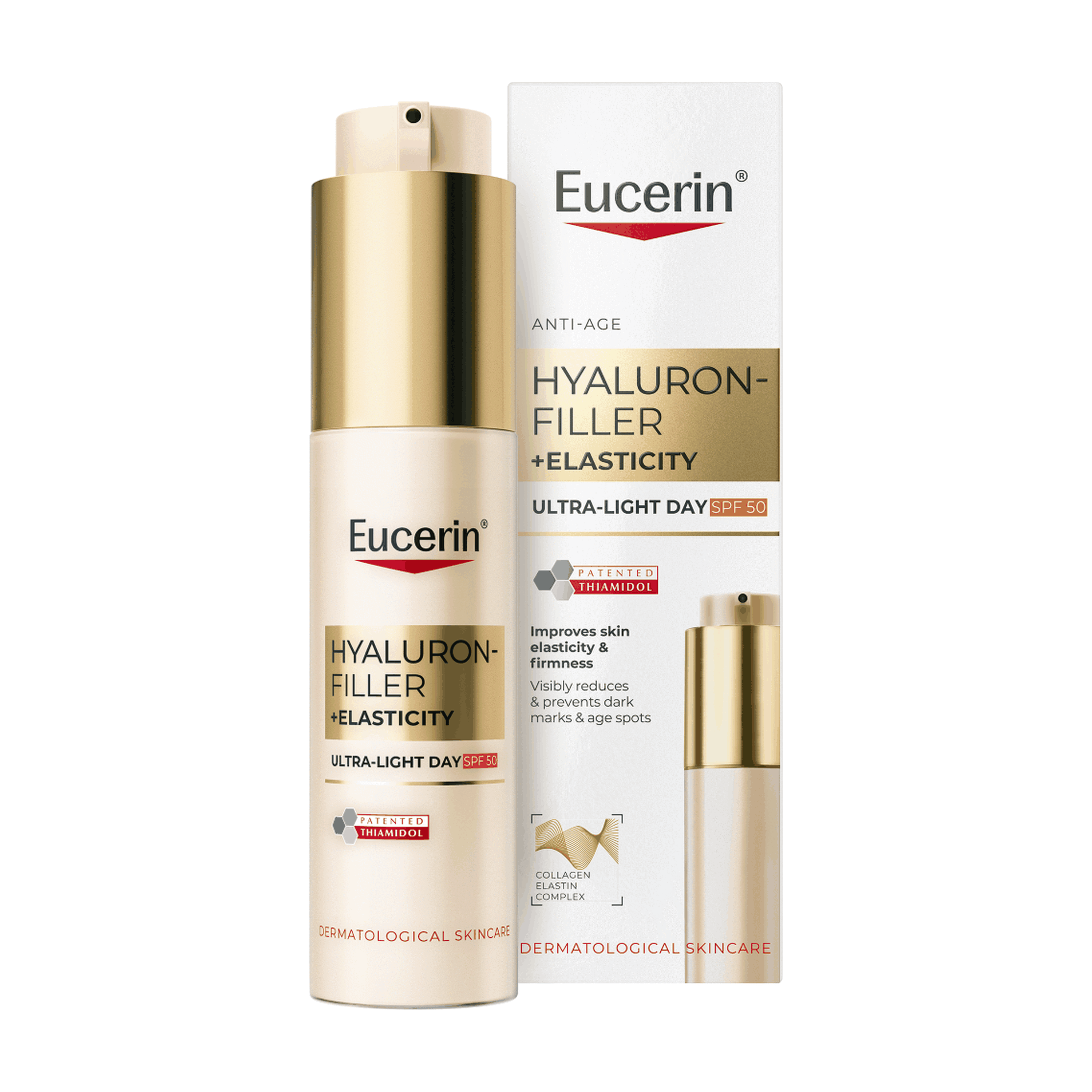 Eucerin Hyaluron-Filler + Elastictiy Ultra-Light Day SPF50, 50 ml