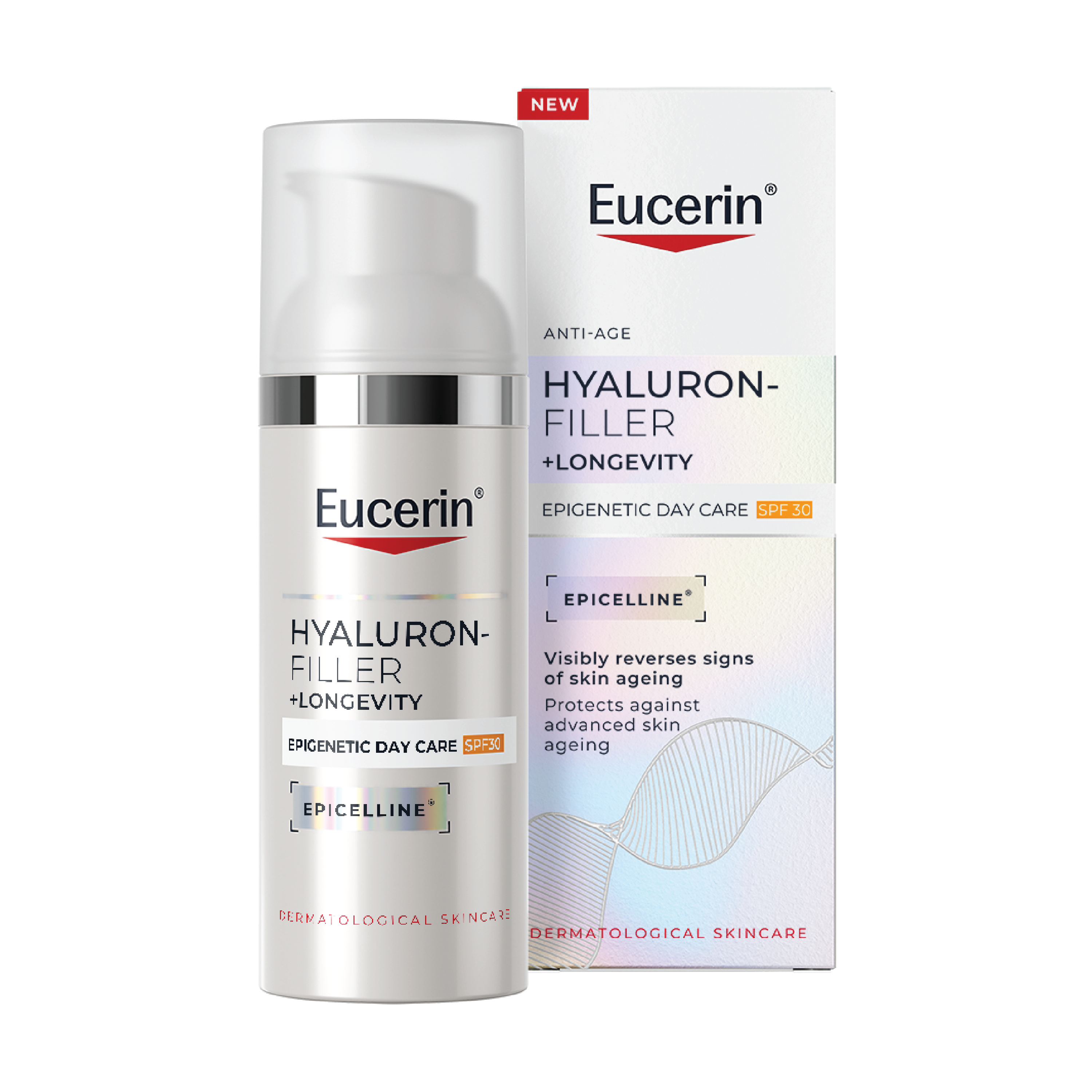 Eucerin Hyaluron-Filler + Longevity Epigenetic Day Care SPF30, 50 ml