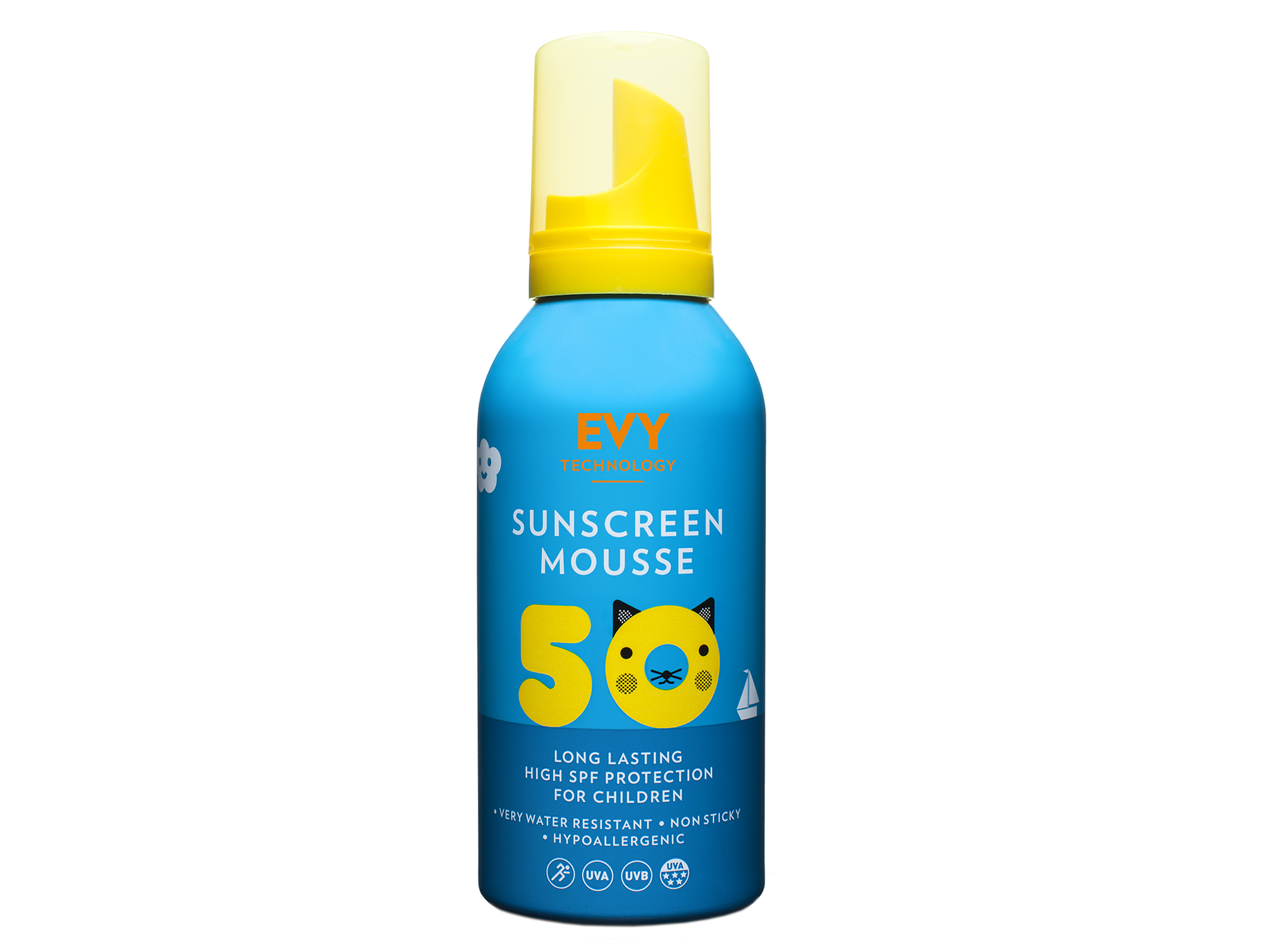 Evy Technology Kids Sunscreen Mousse, SPF 50, 150 ml