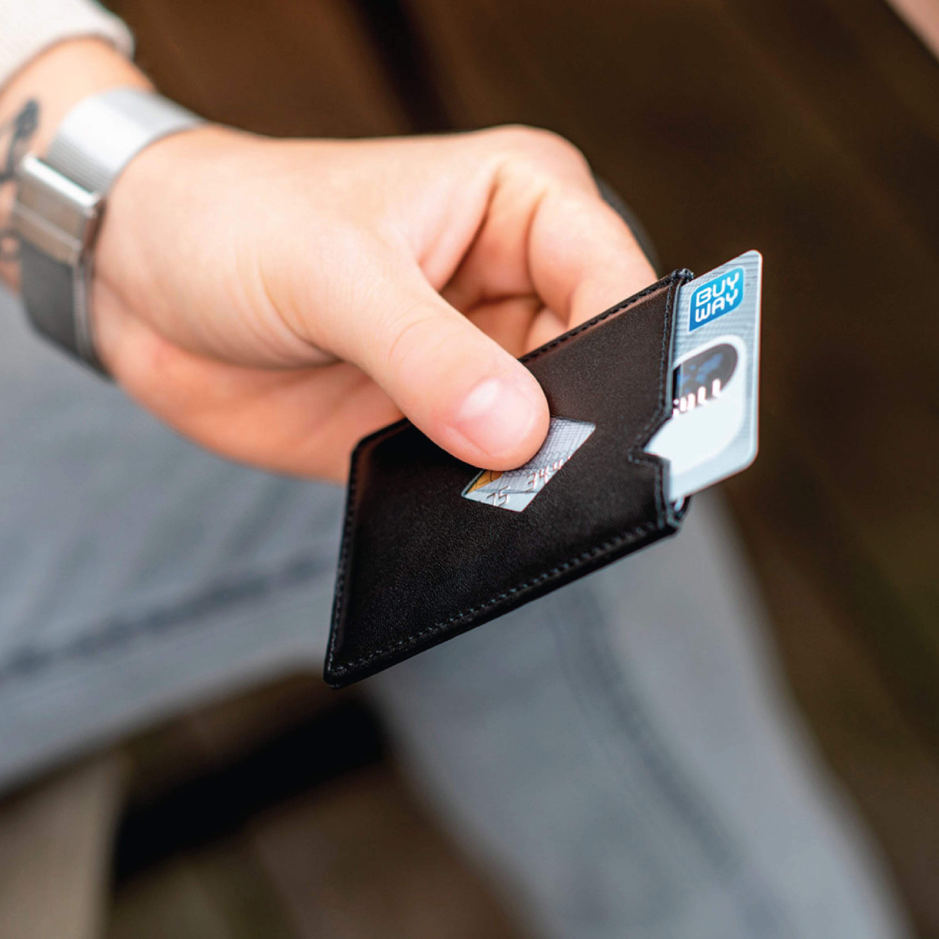 EXENTRI City Kortholder, Svart, 1 stk.