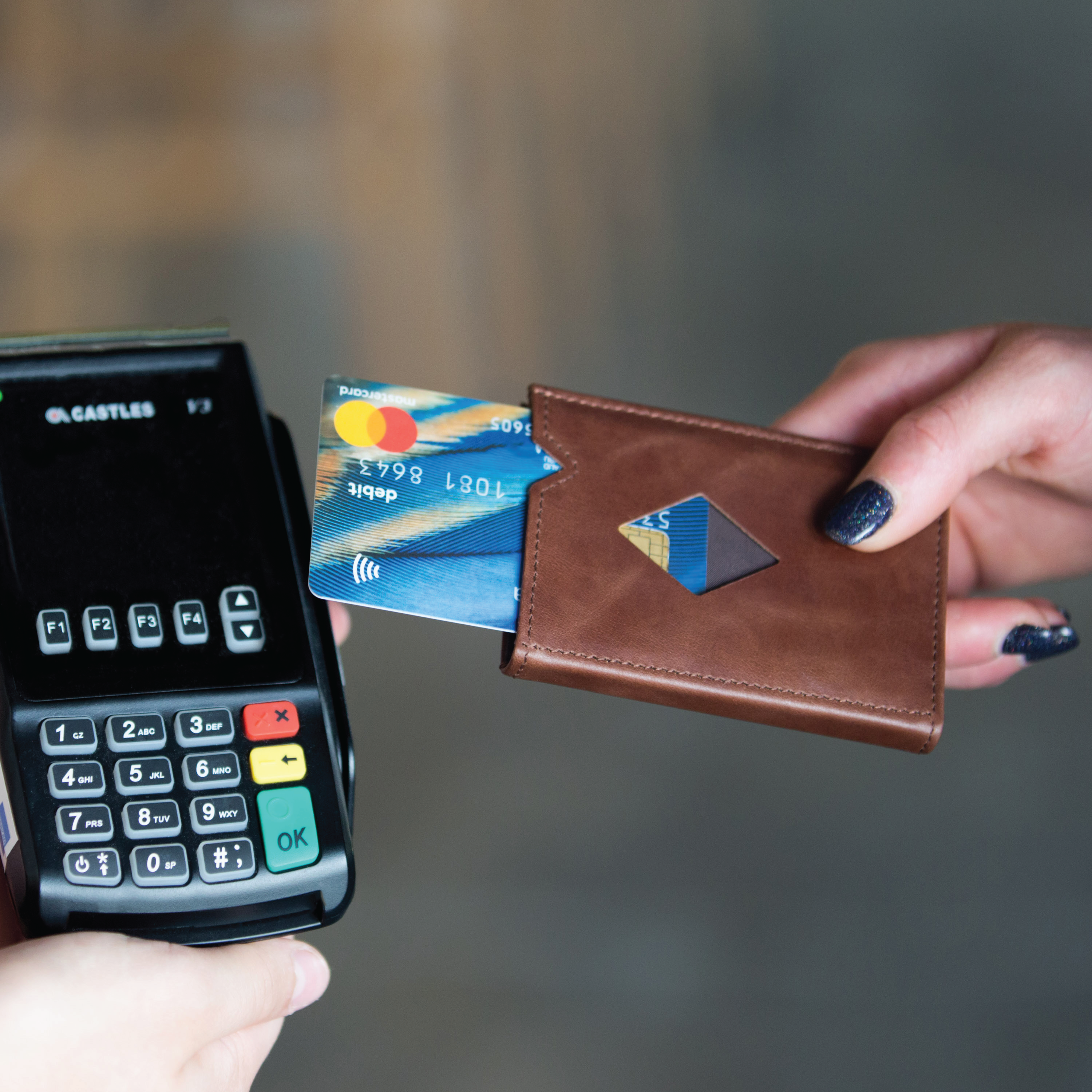 EXENTRI Miniwallet, Hazelnut, 1 stk.