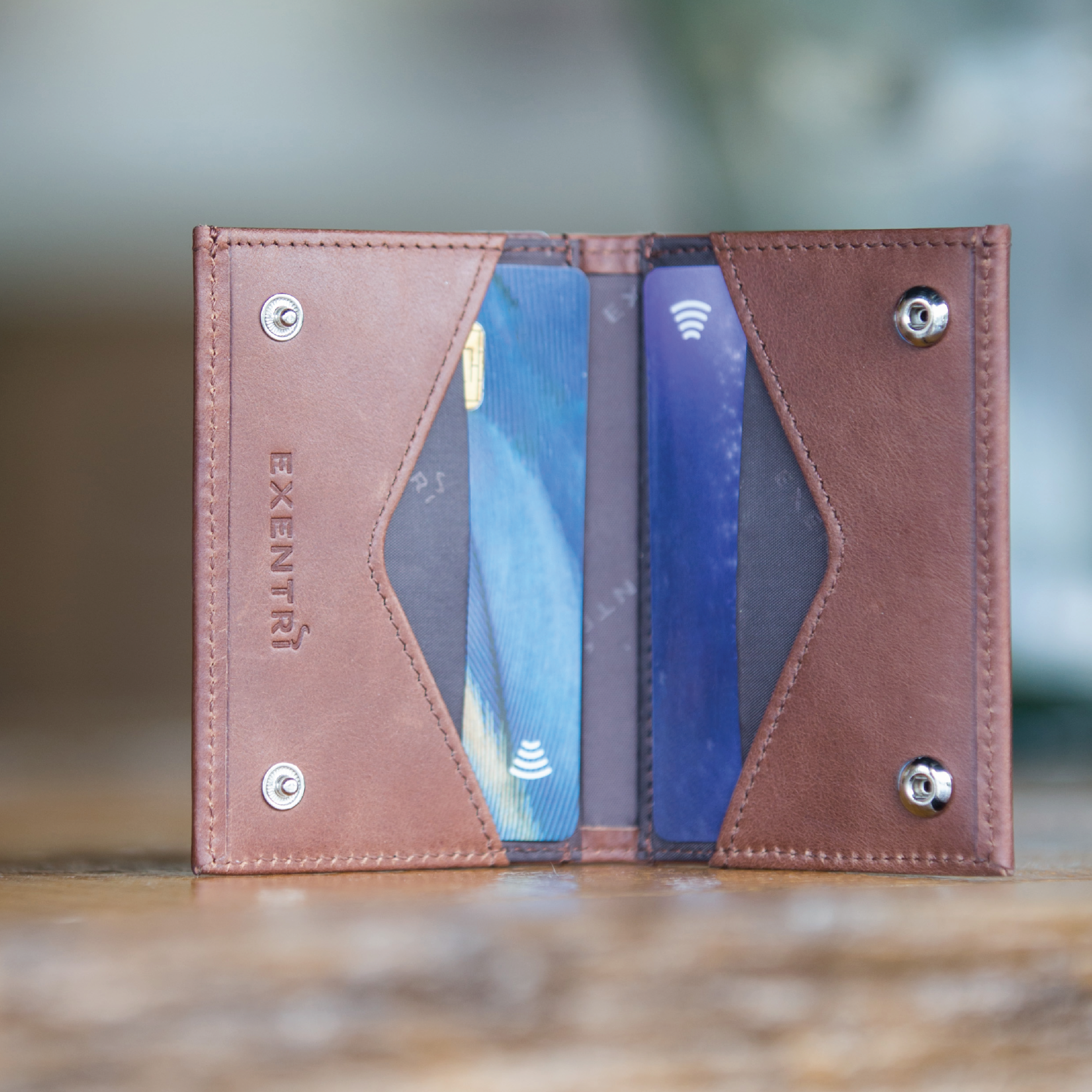 EXENTRI Miniwallet, Hazelnut, 1 stk.