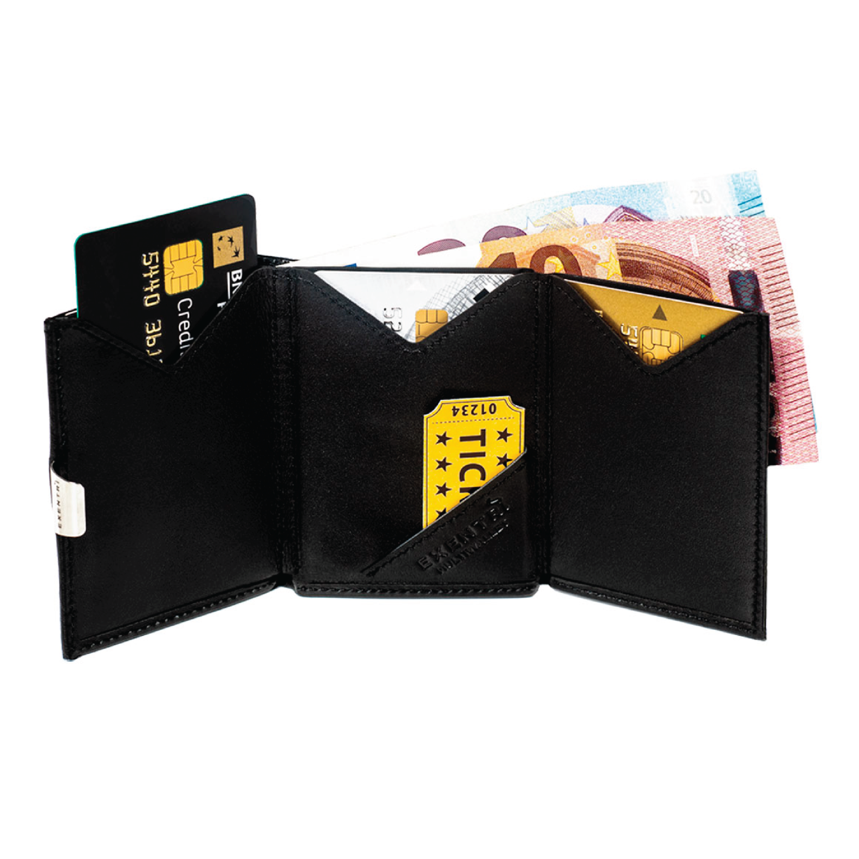 EXENTRI Multiwallet, Svart, 1 stk.