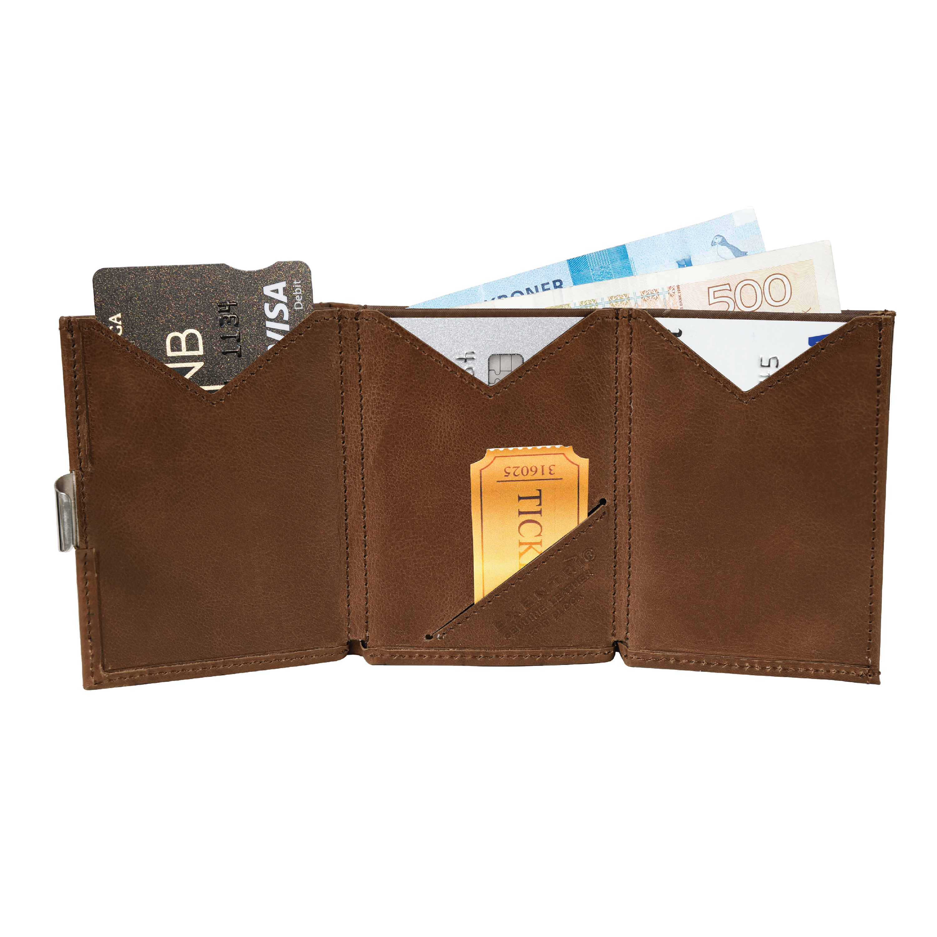 EXENTRI Multiwallet, Hazelnut, 1 stk.