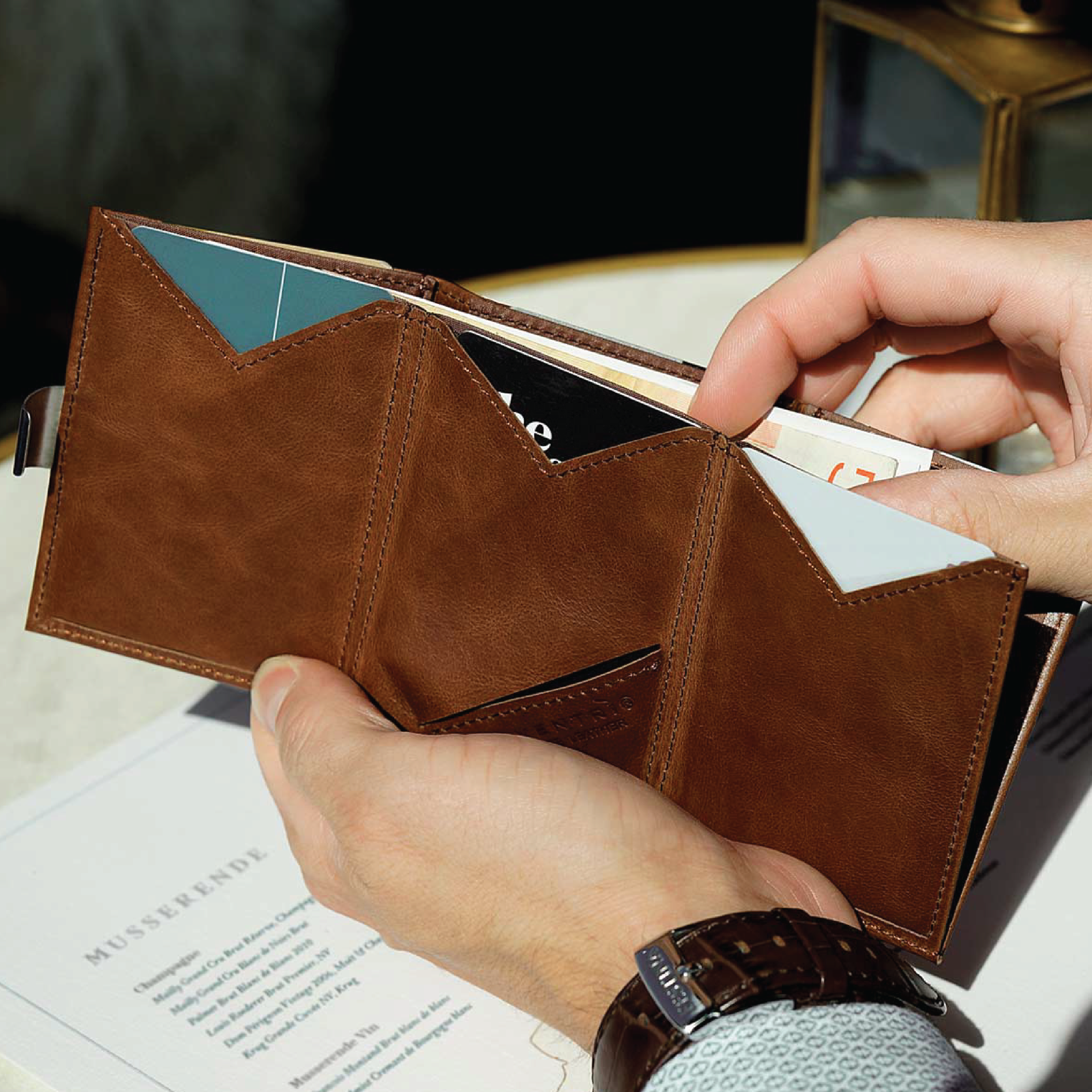 EXENTRI Wallet, Hazelnut, 1 stk.