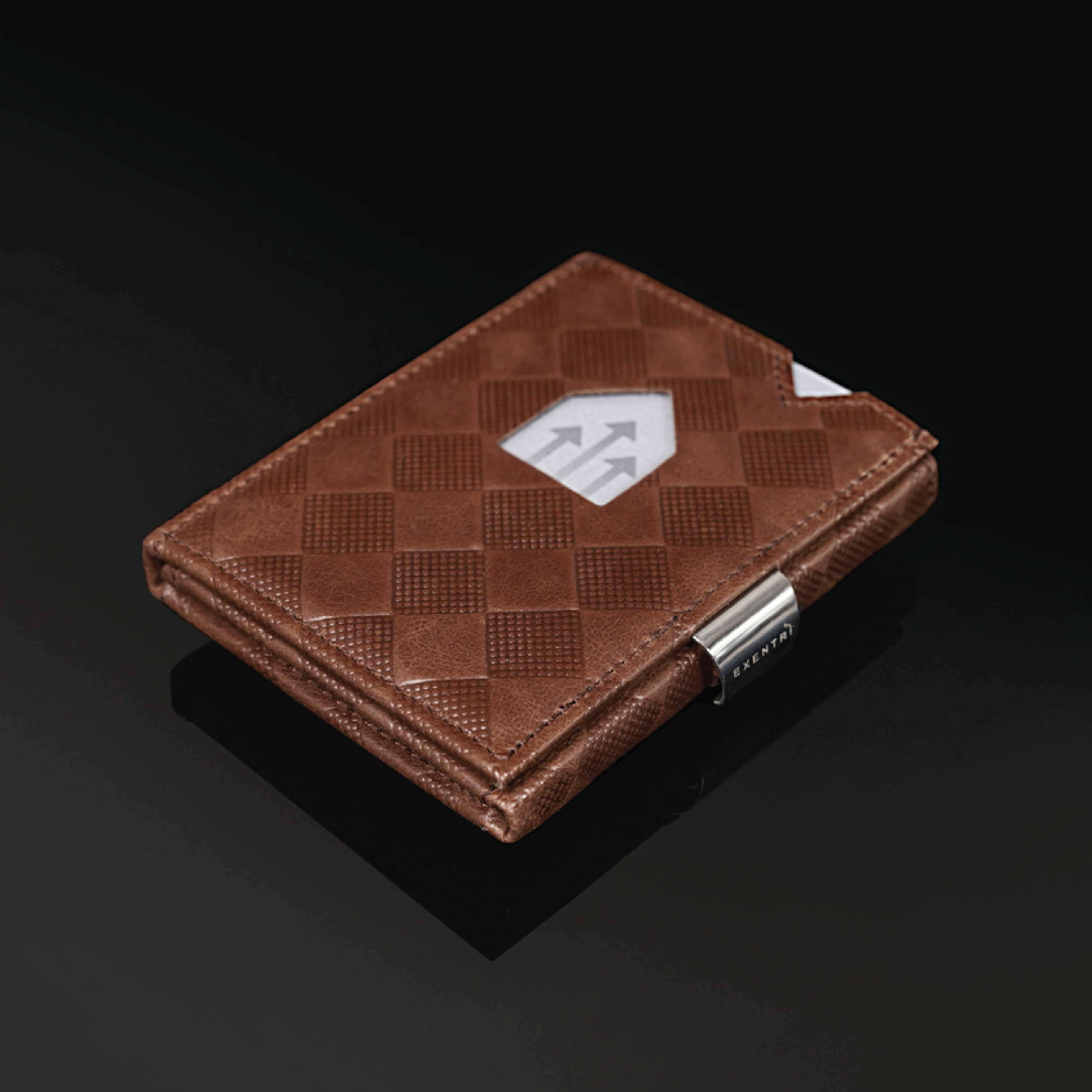 EXENTRI Wallet, Hazelnut Chess, 1 stk.