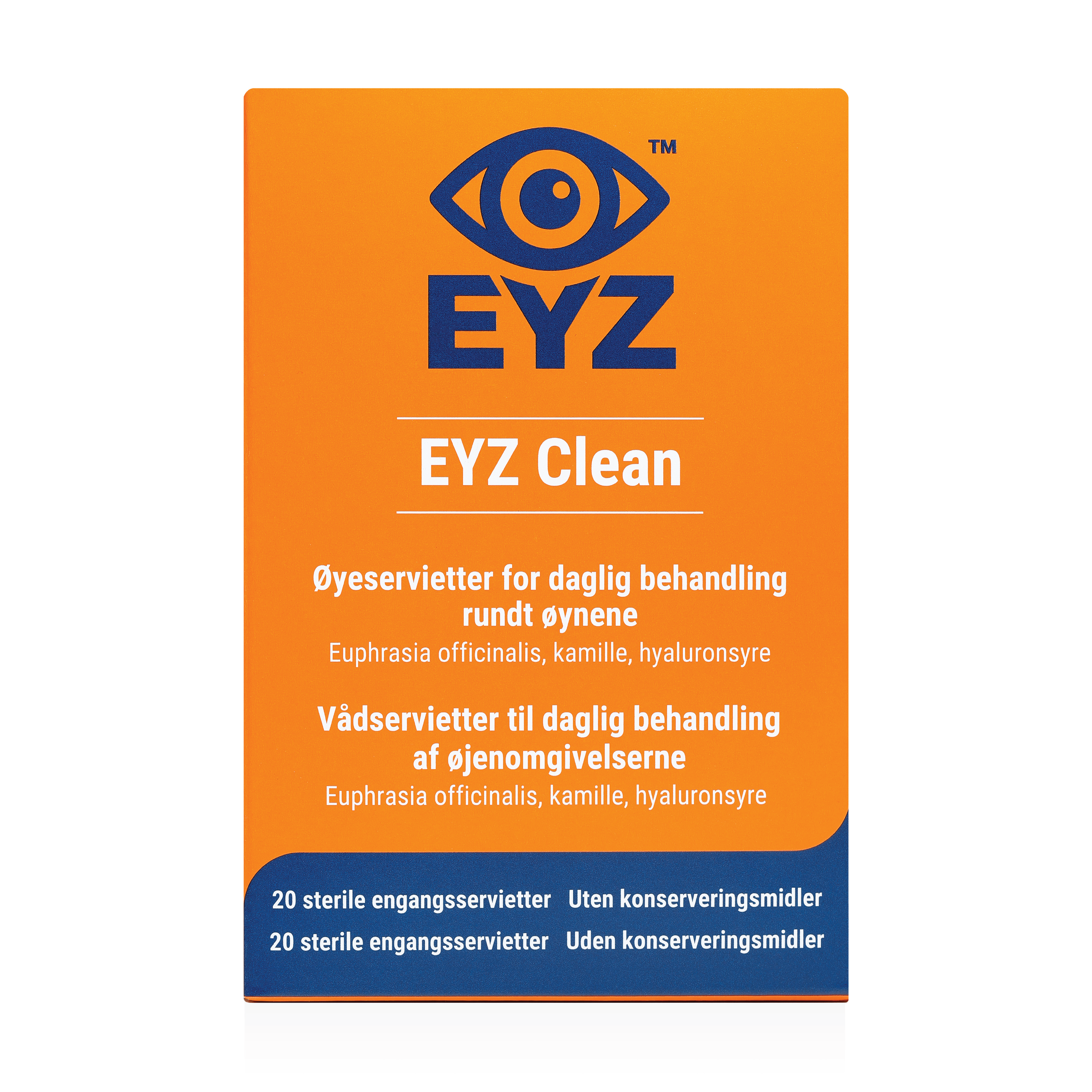 EYZ Clean øyeservietter, 20 stk.