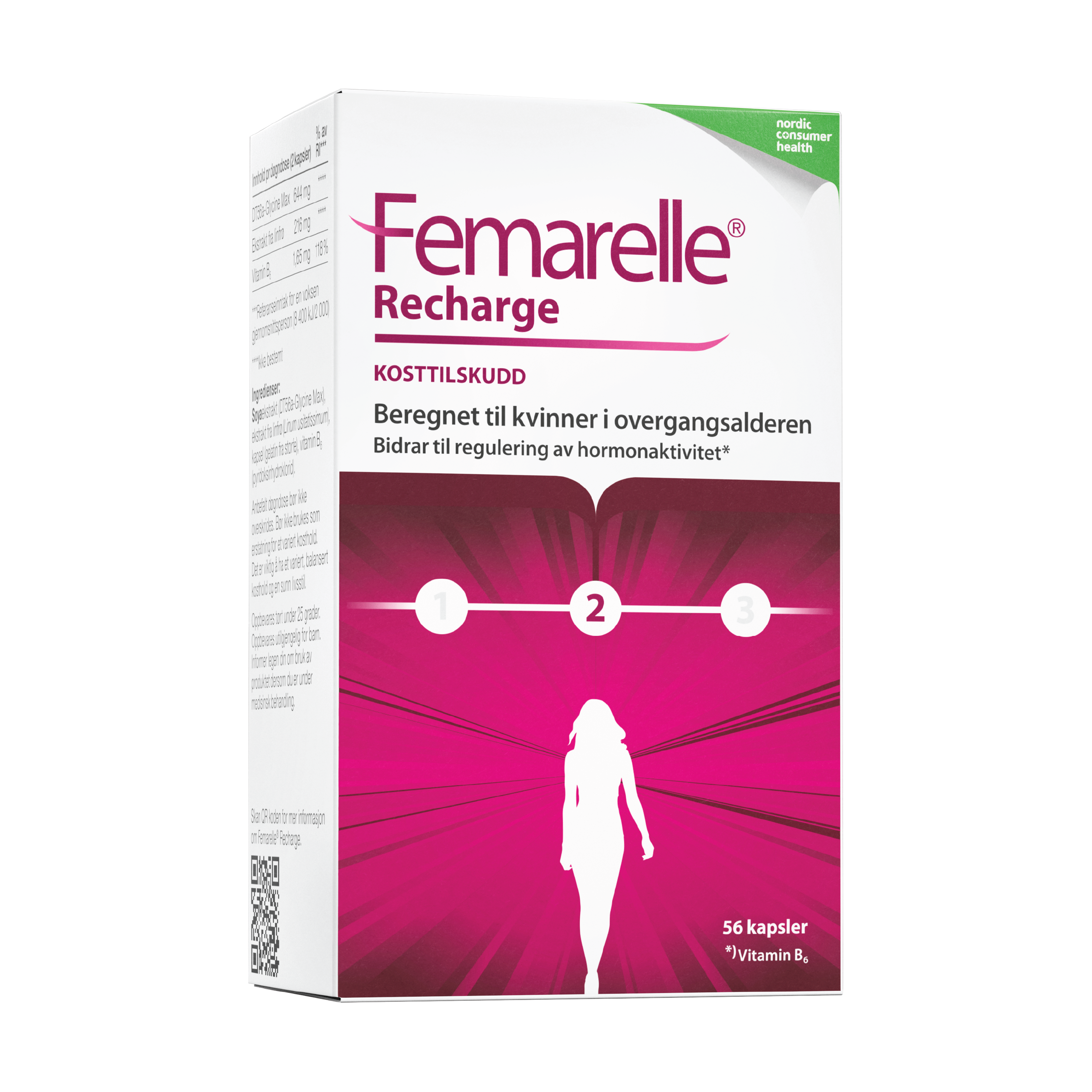 Femarelle Recharge 50+, 56 kapsler