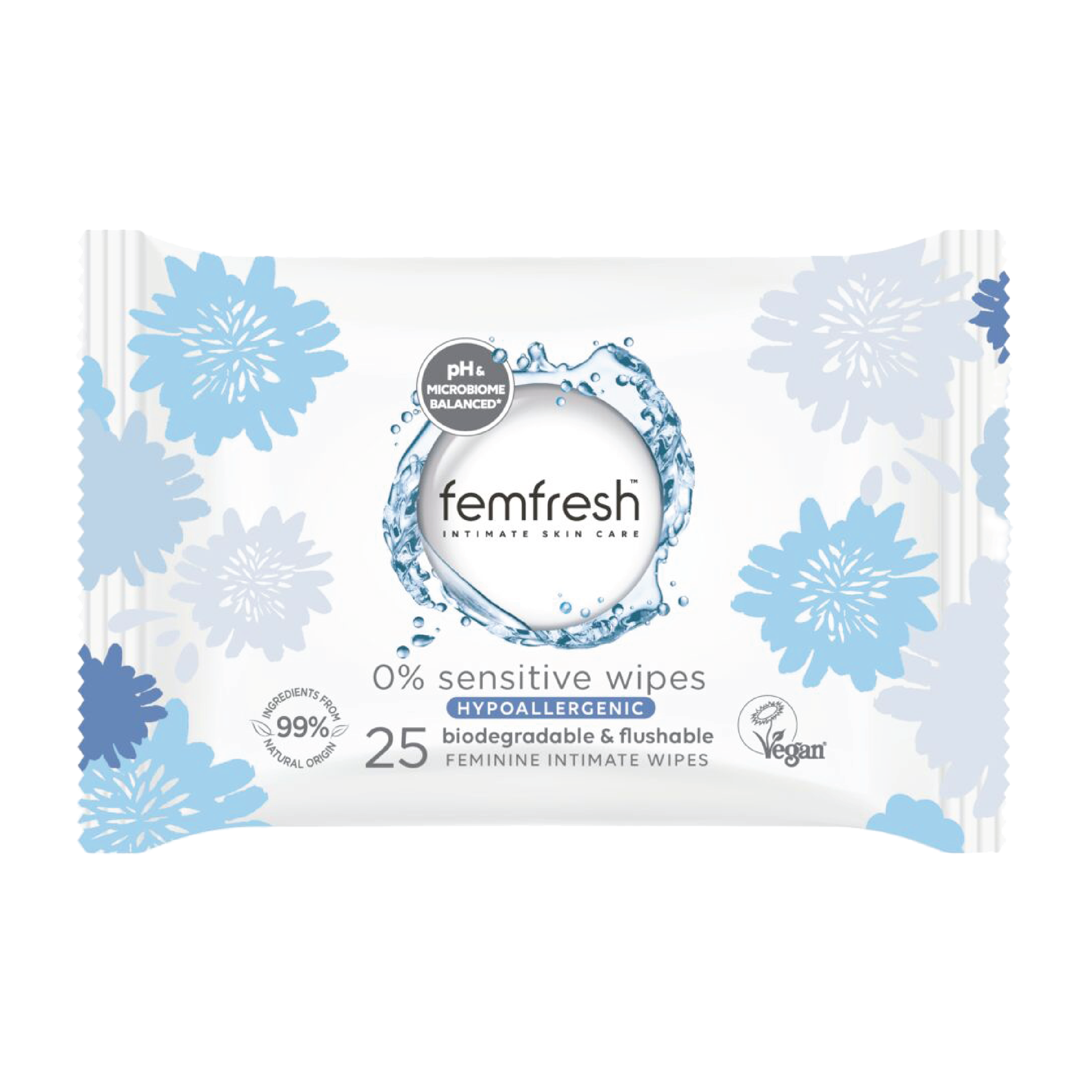 Sensitive Wipes, 25 stk.