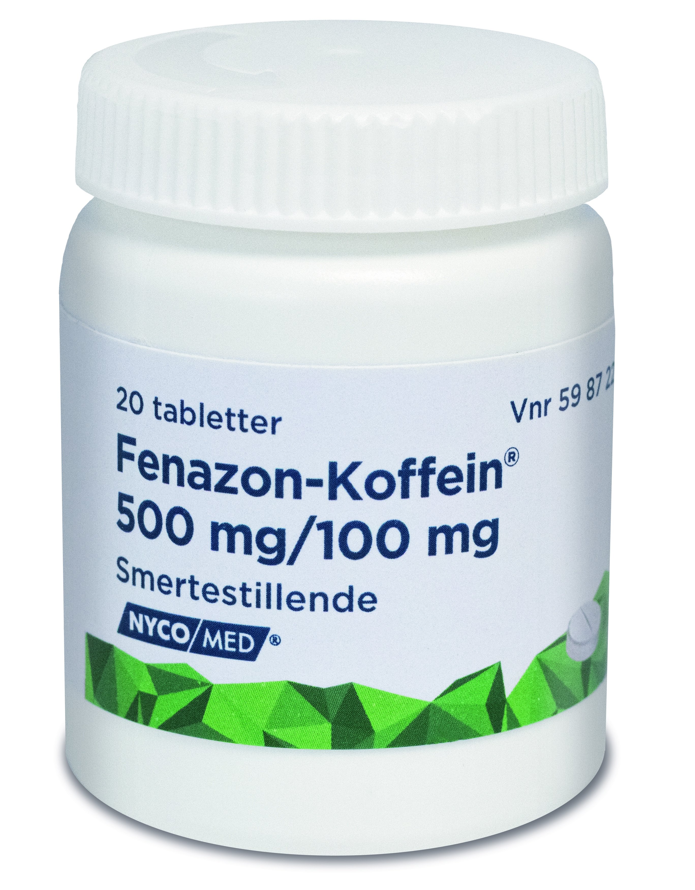 Fenazon-Koffein Tabletter, 20 stk.