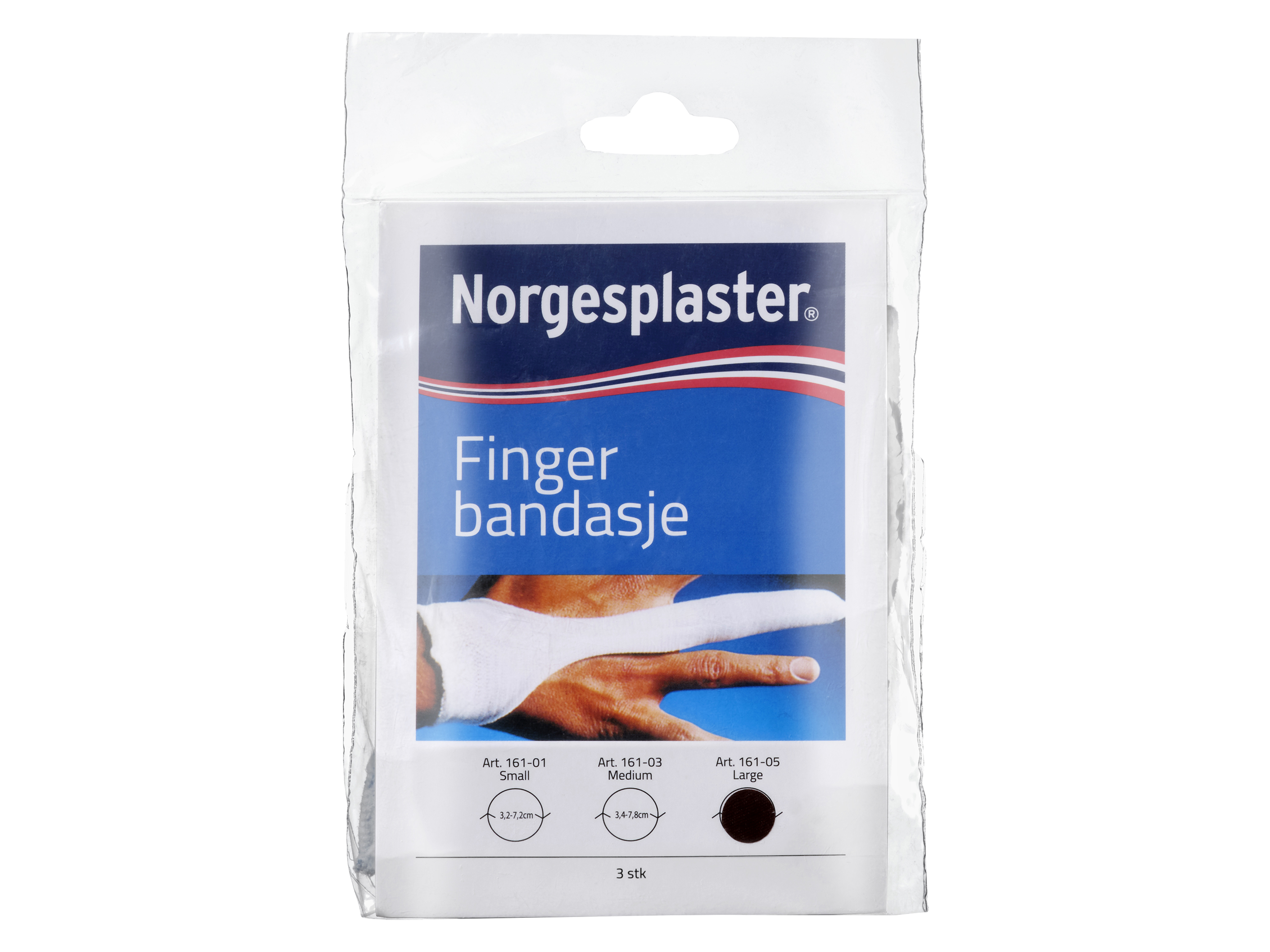 Norgesplaster Fingerbandasje, Large, 3 stk.