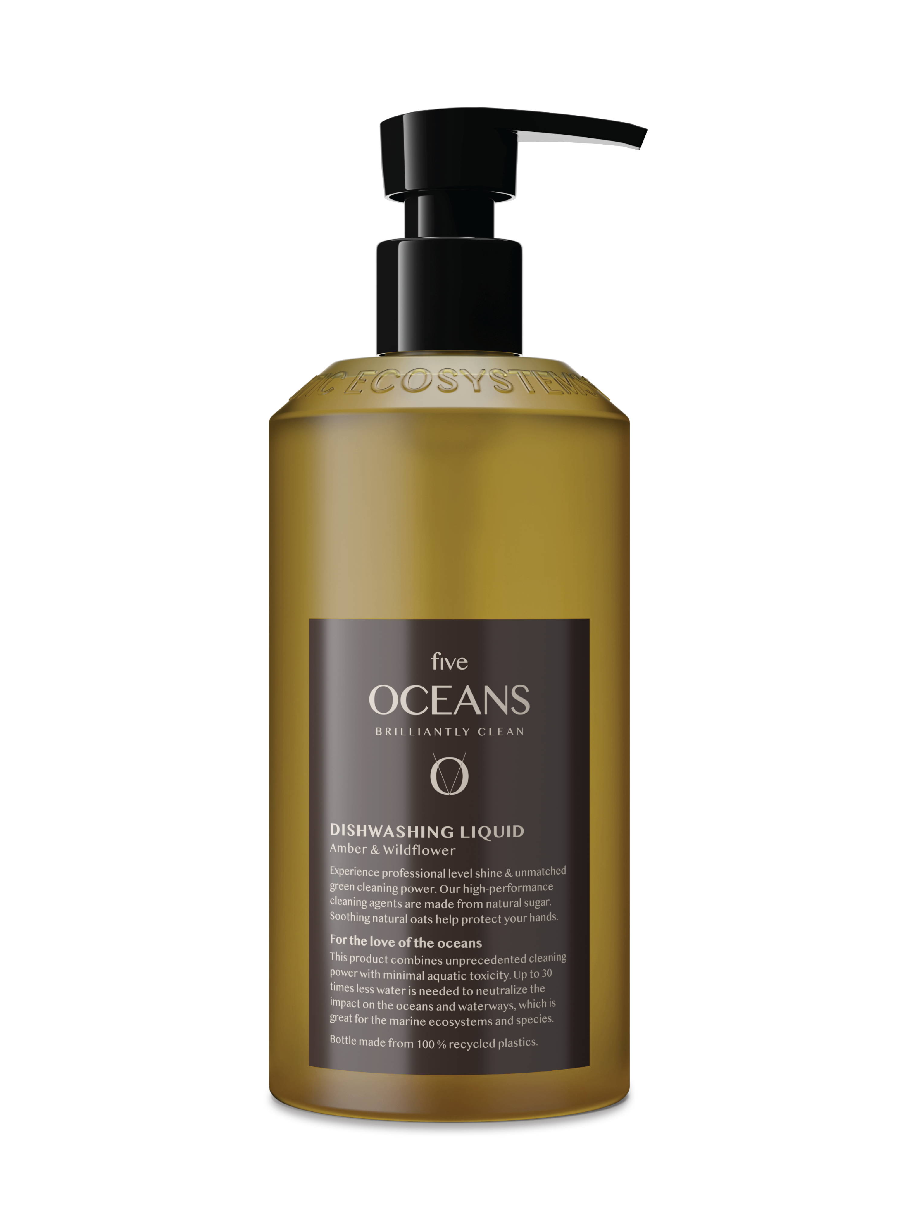 Five Oceans Dishwashing Liquid, Amber & Wildflower, 500 ml