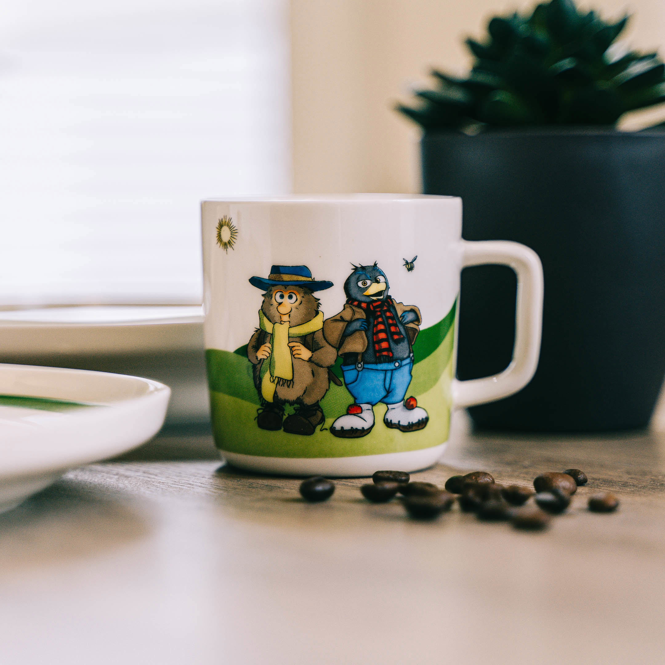 Flåklypa Barneservise, Solan og Ludvig, 1 sett