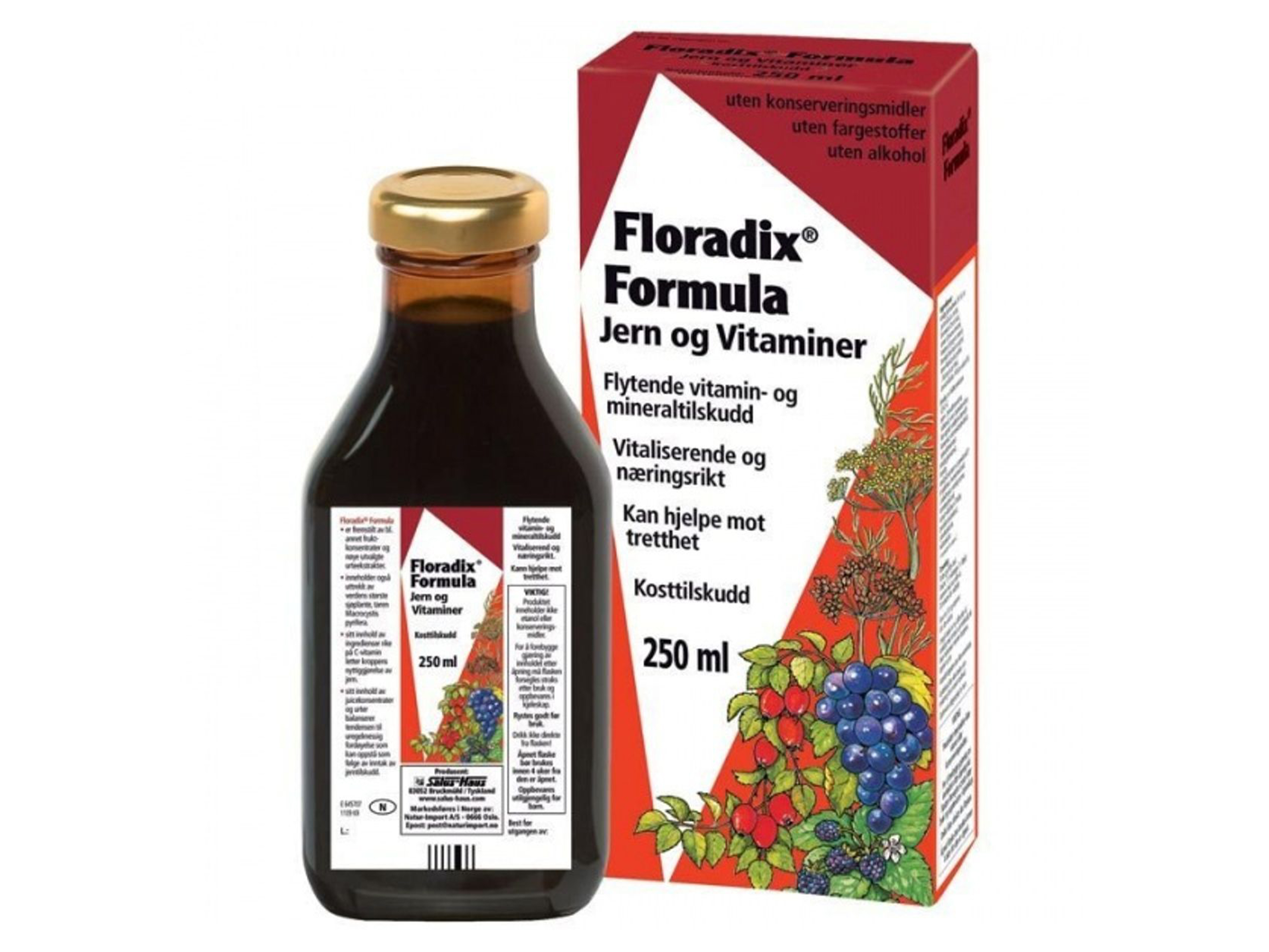 Floradix Formula jernekstrakt, 250 ml