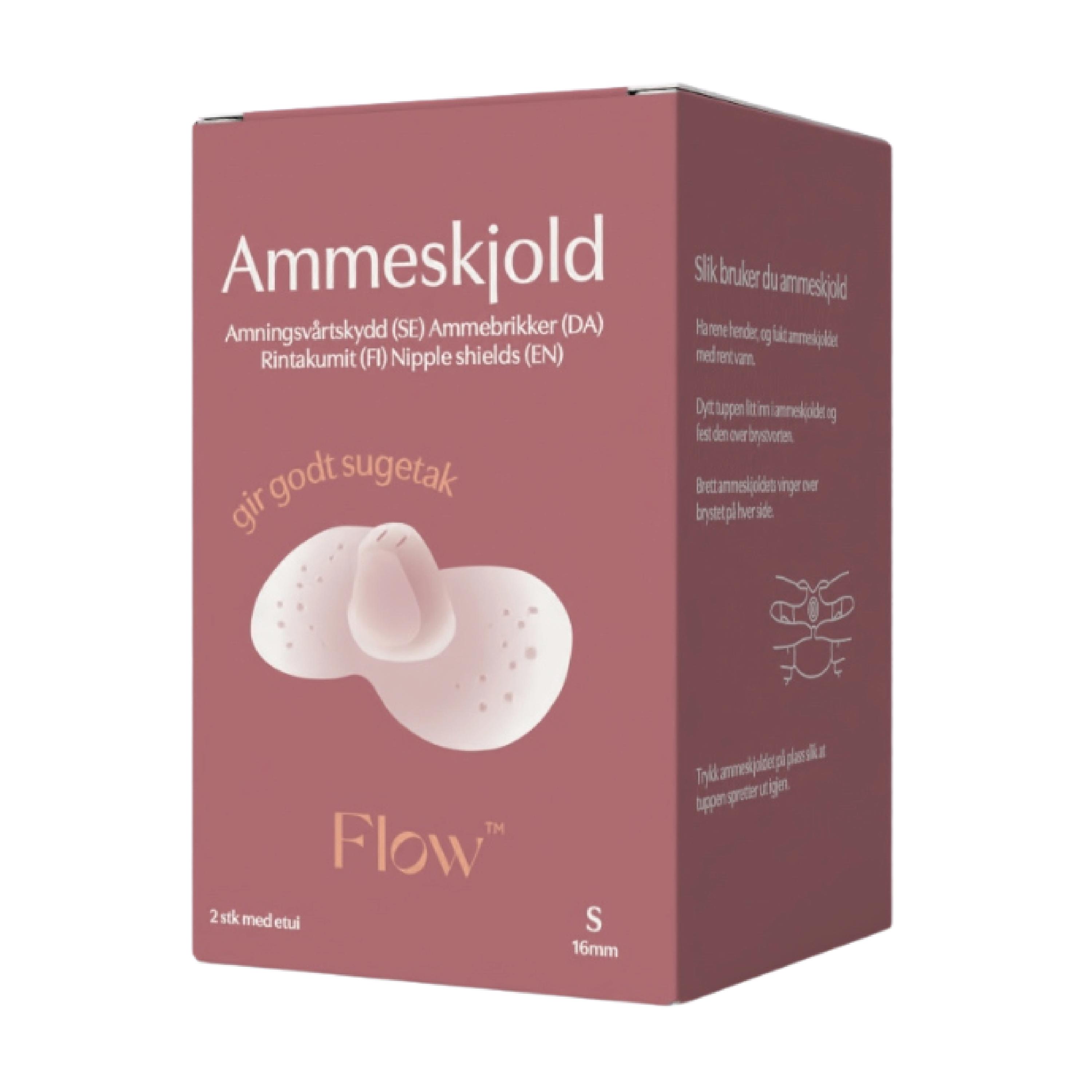 Ammeskjold i silikon, Small, 1 par