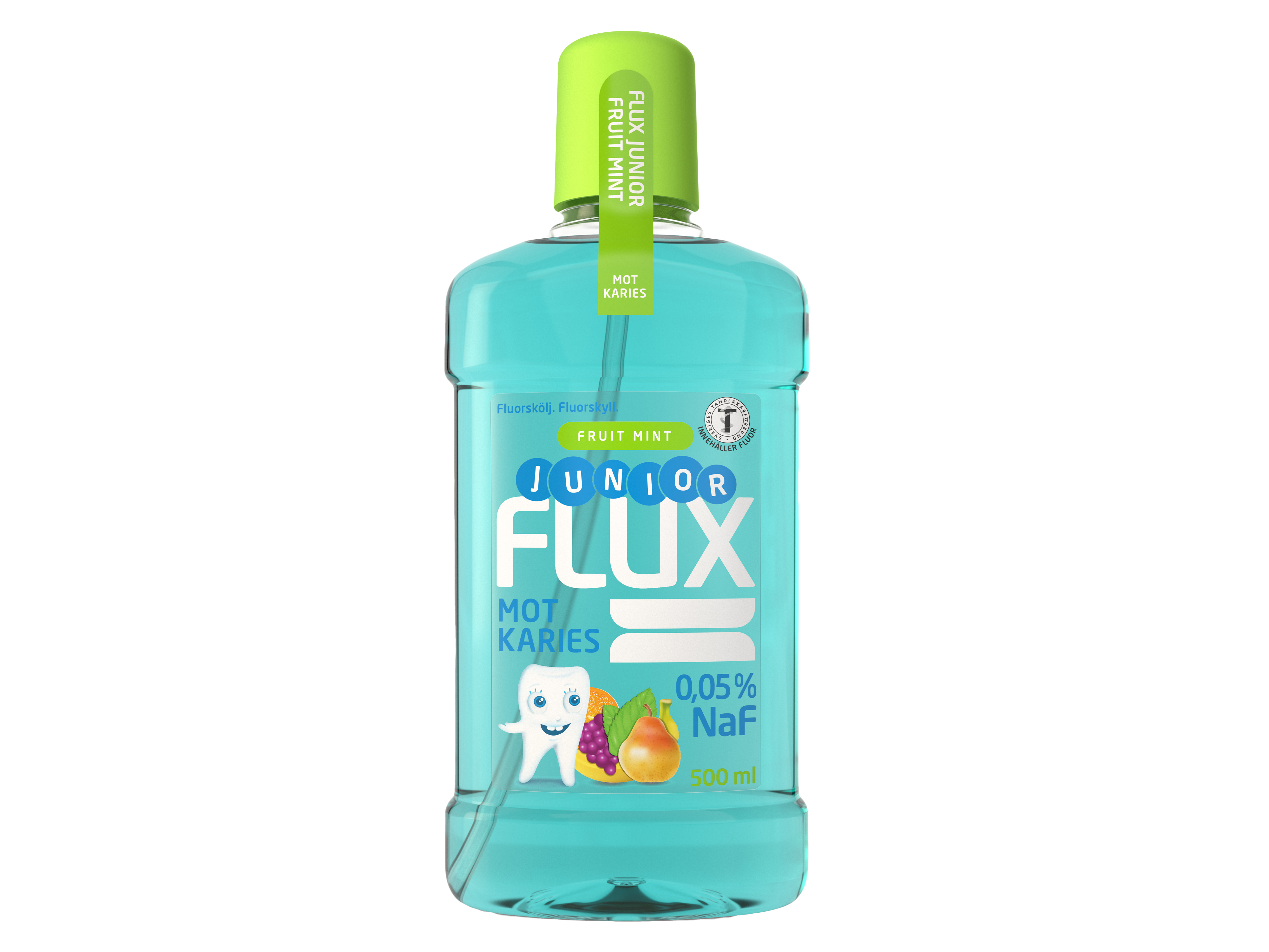 Flux Flux Junior fluorskyll 0,05% fruktmint, 500