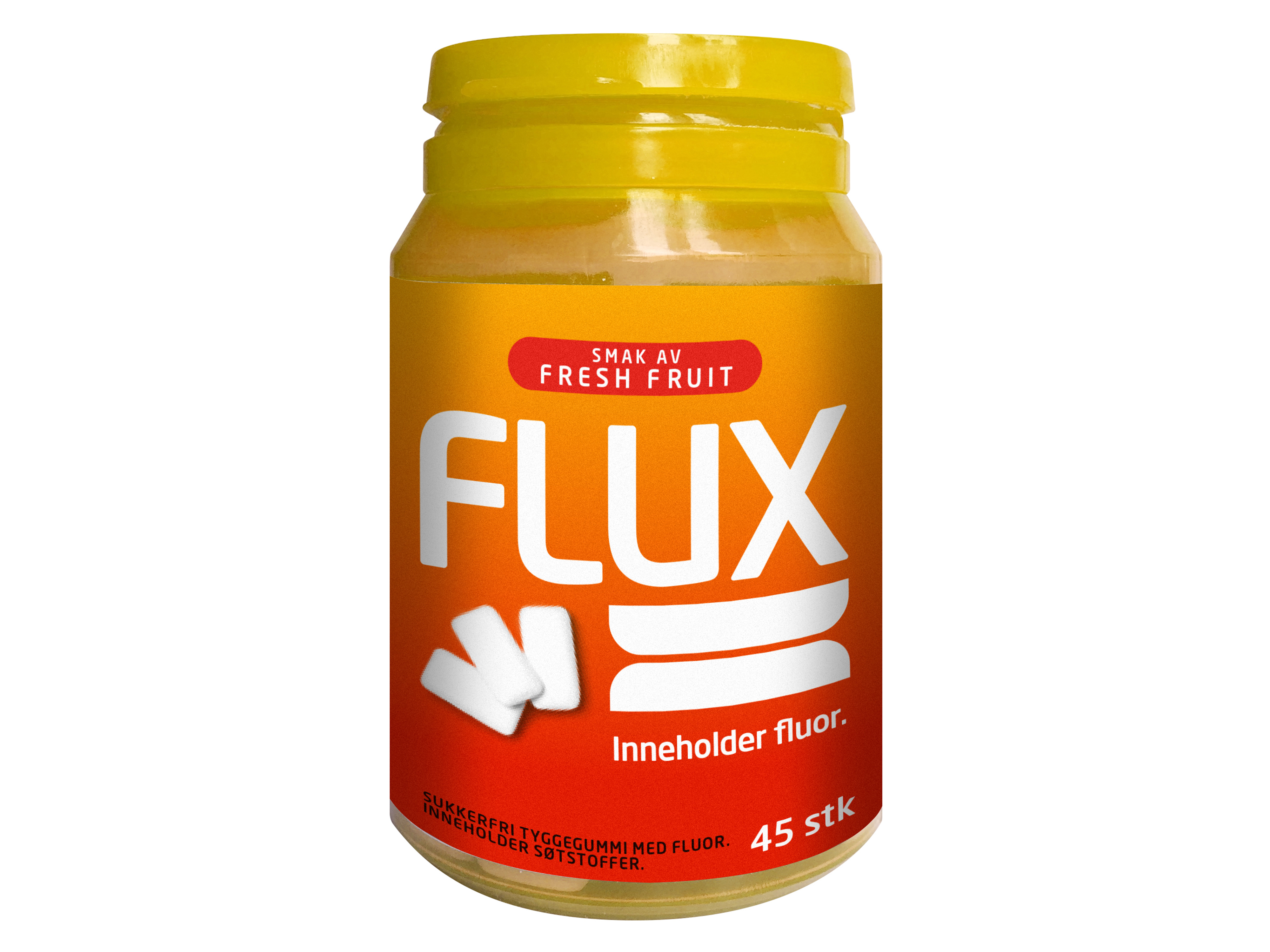 Flux Flux Tyggegum fresh fruit fluor, 45 stk