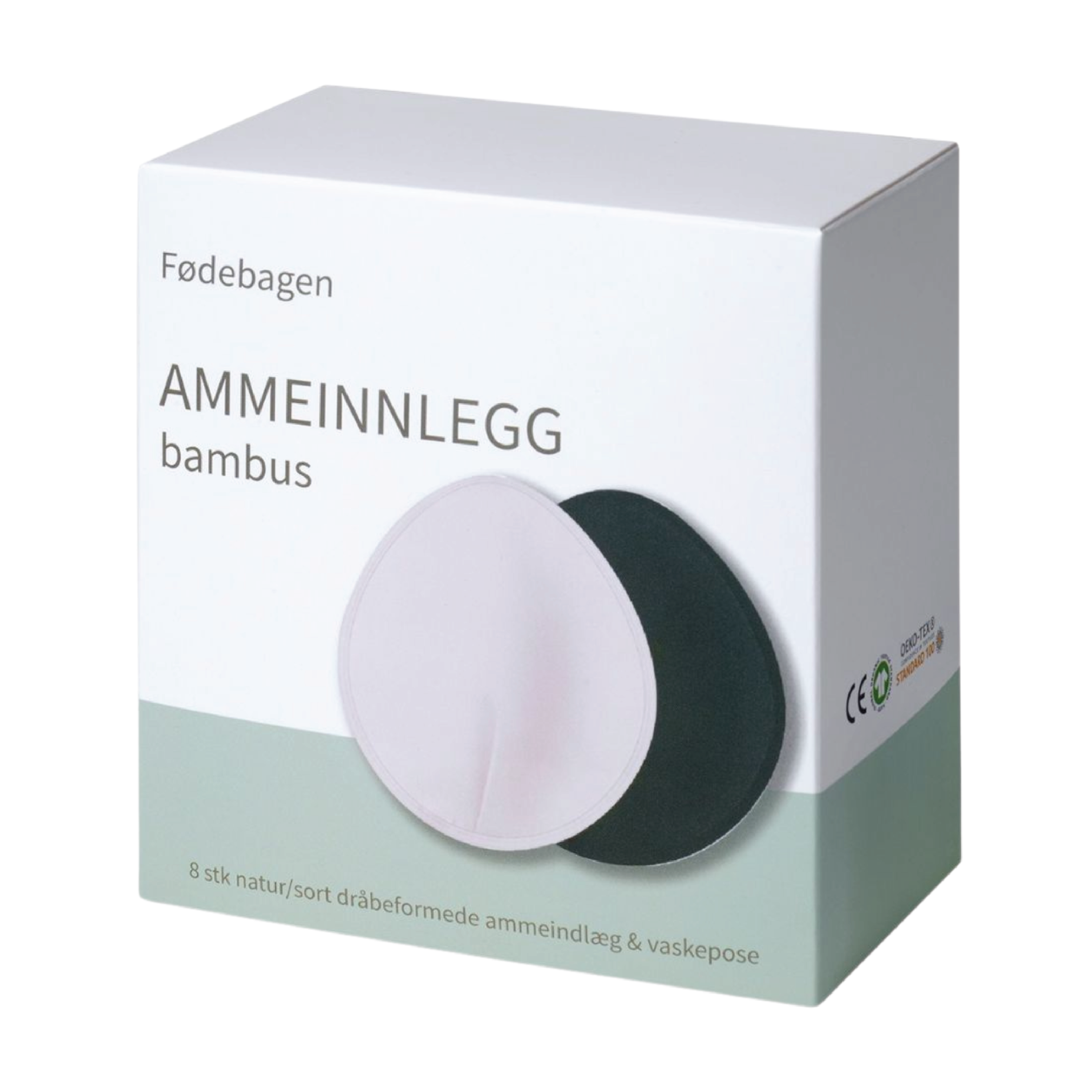 Fødebagen Ammeinnlegg i bambus dråpe, 1 stk.