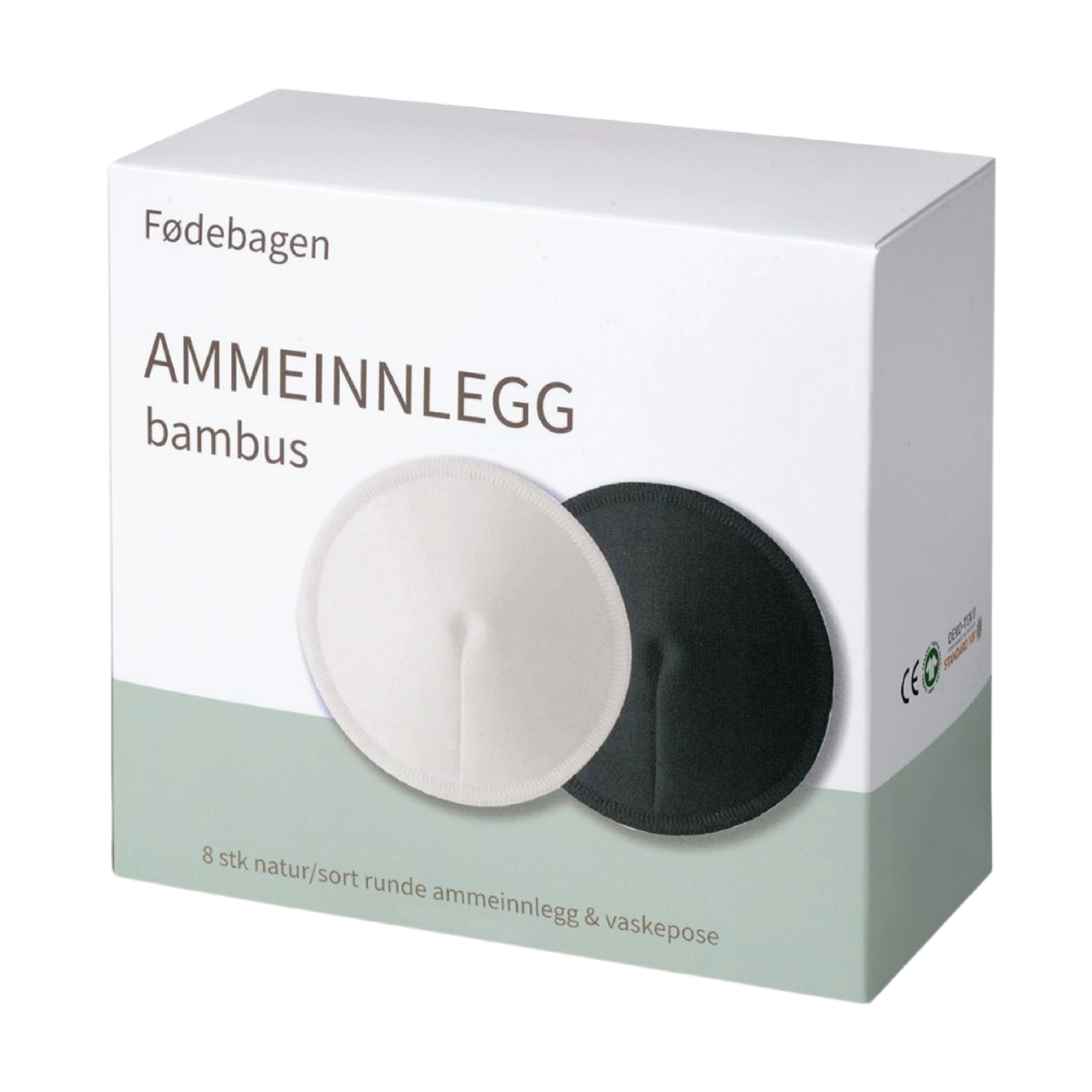 Fødebagen Ammeinnlegg i bambus runde, 1 stk.