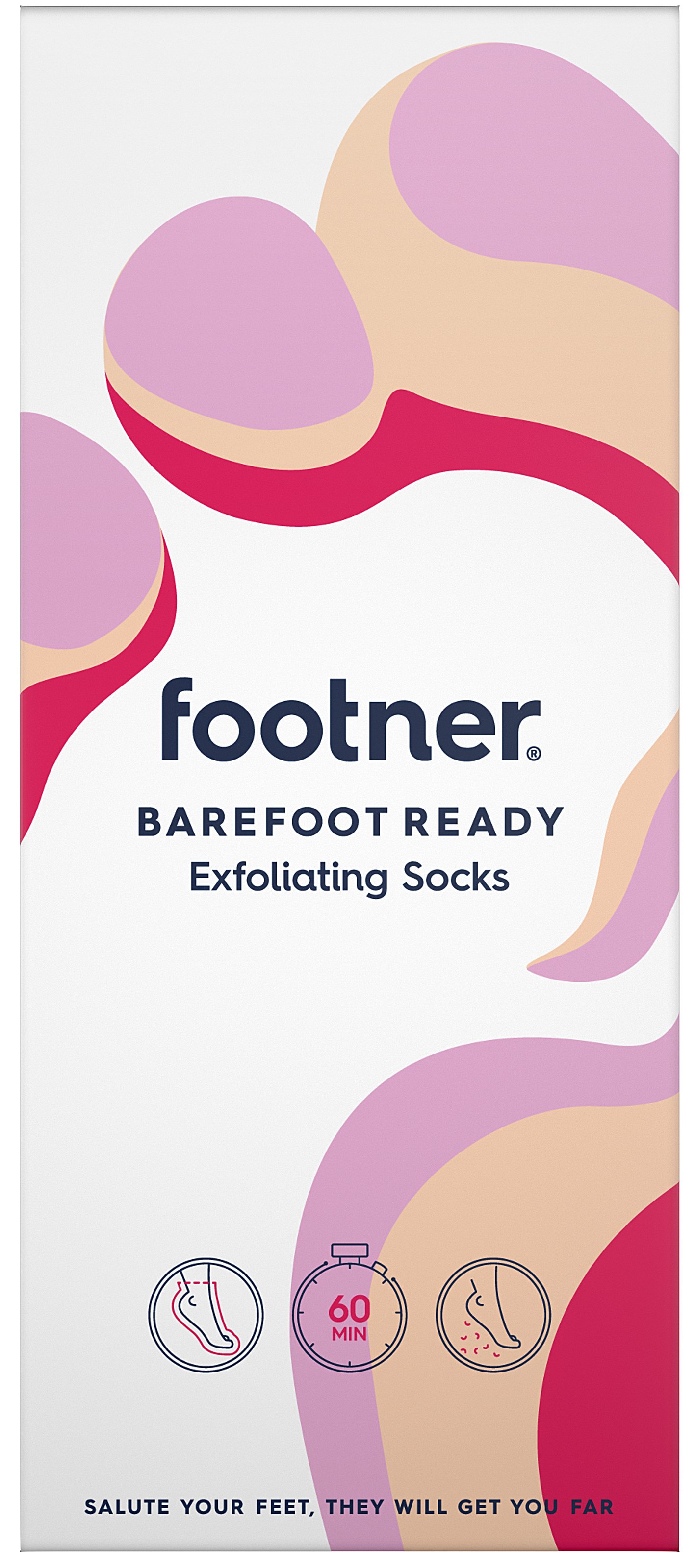 Footner Exfoliating socks, 1 par