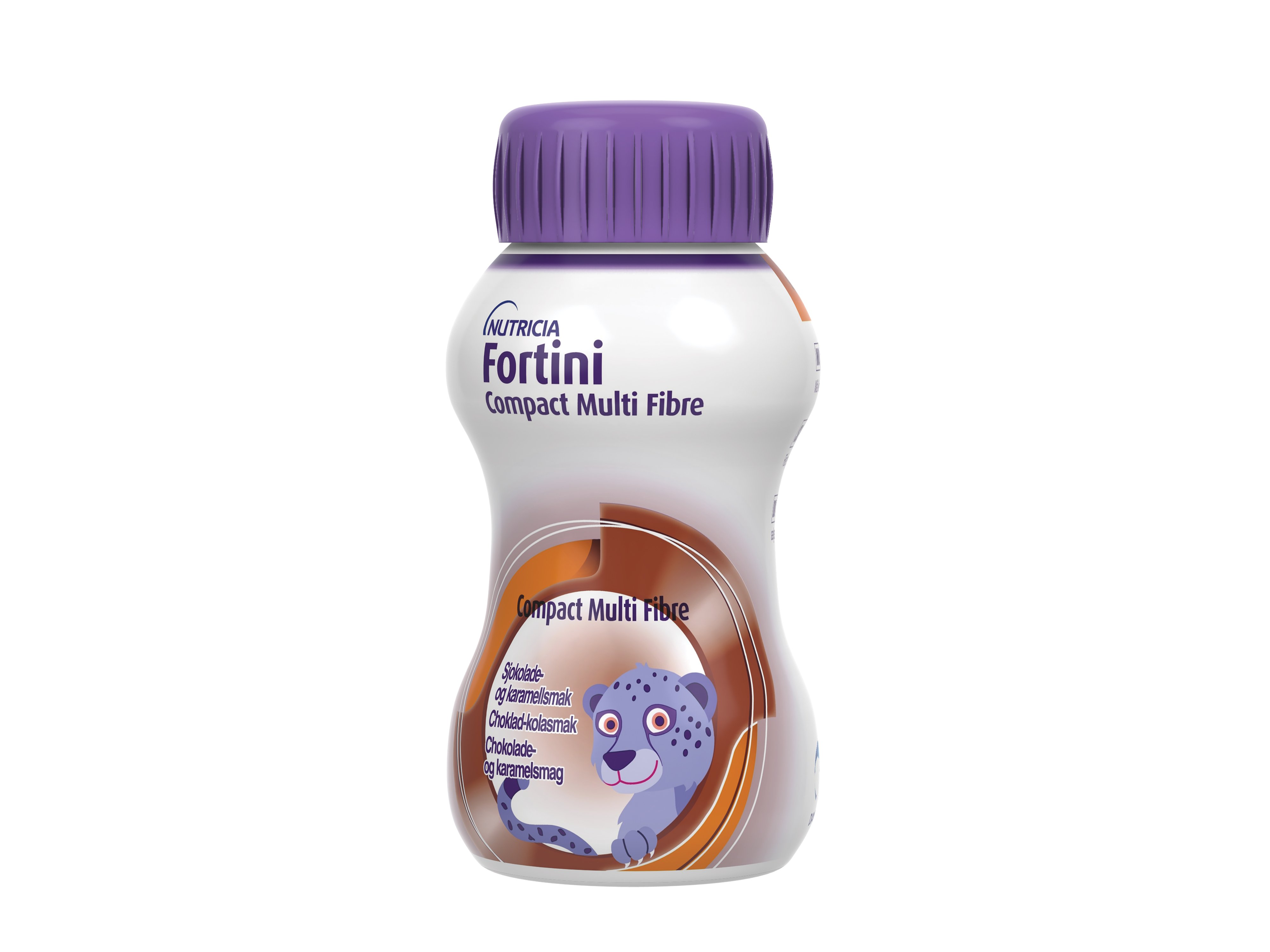 Fortini Compact Multi Fibre sjokolade og karamell, 4x125 ml