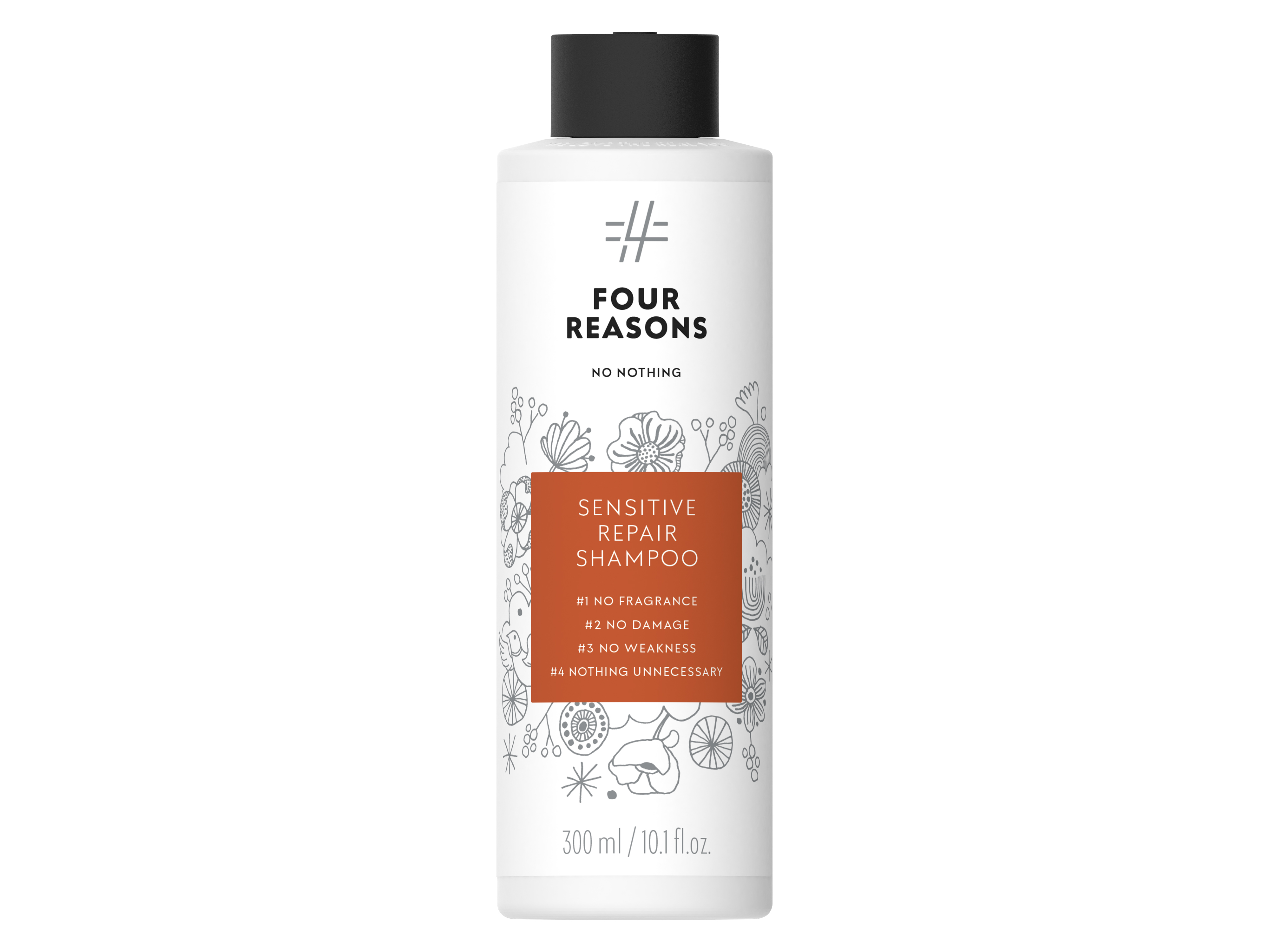 Four Reasons No Nothing Sensitive Repair Shampoo, 300 ml