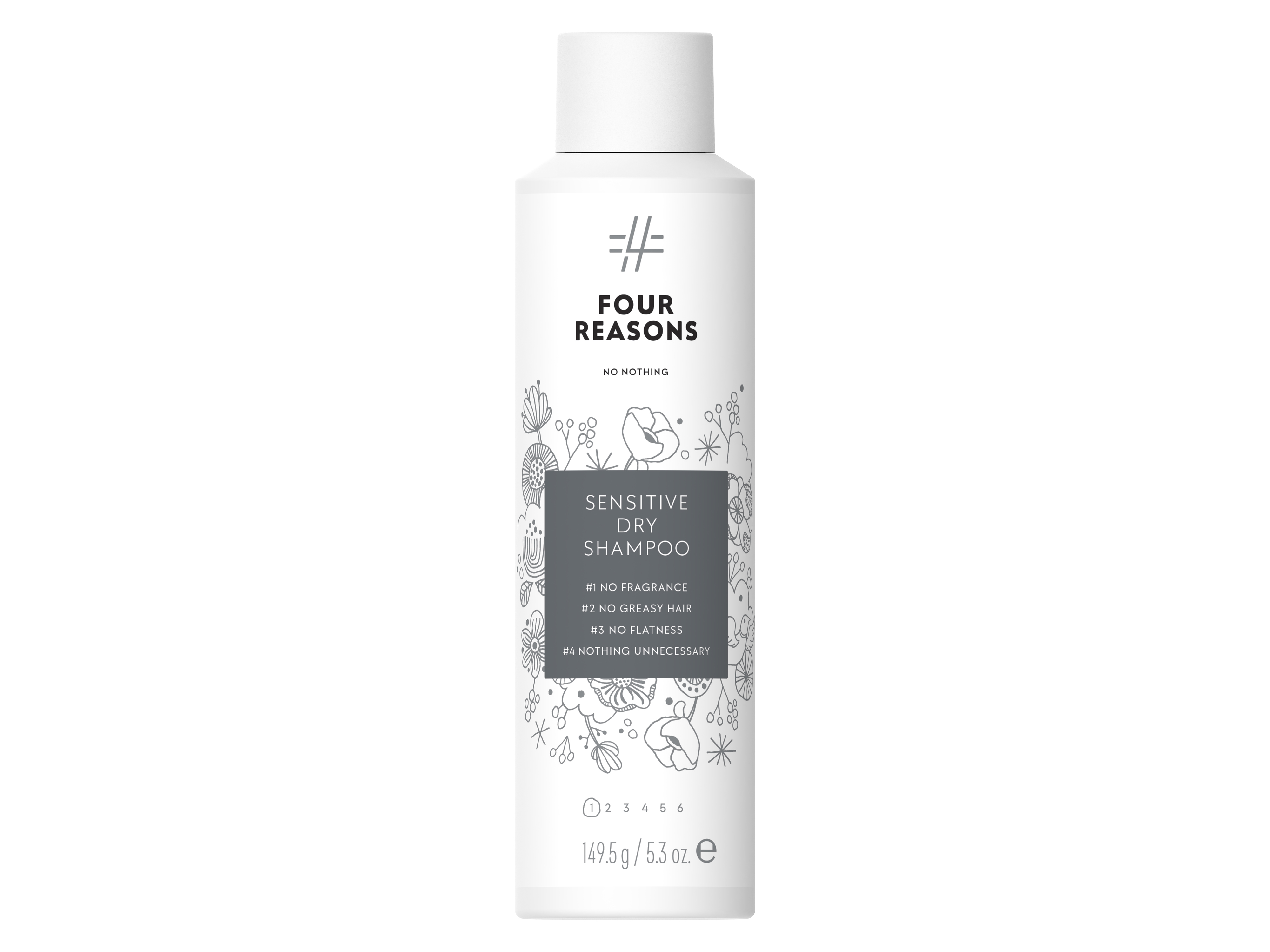 Four Reasons No Nothing Sensitive Dry Shampoo, 149,5 g