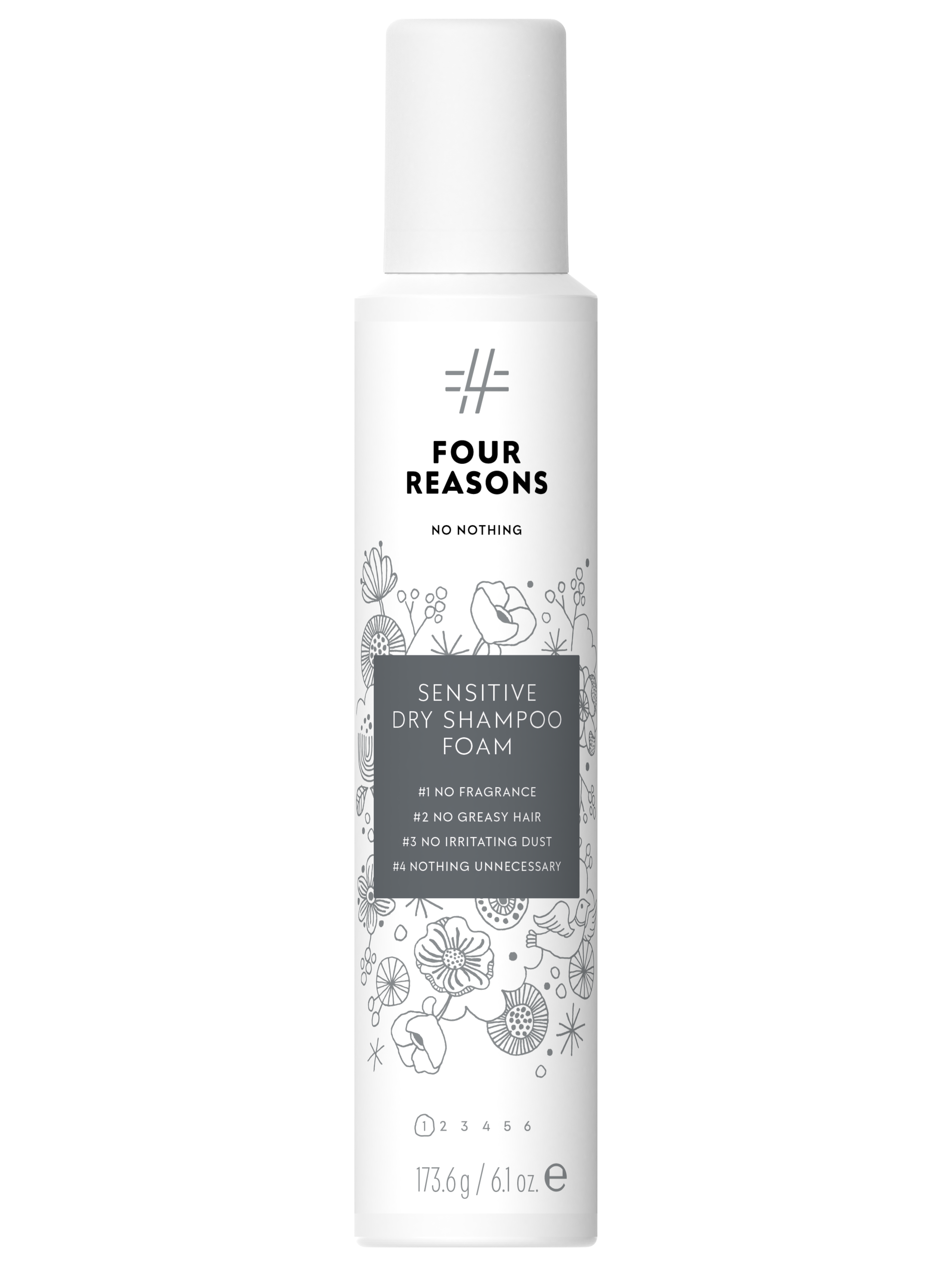 Four Reasons No Nothing Sensitive Dry Shampoo Foam, 173,6 g