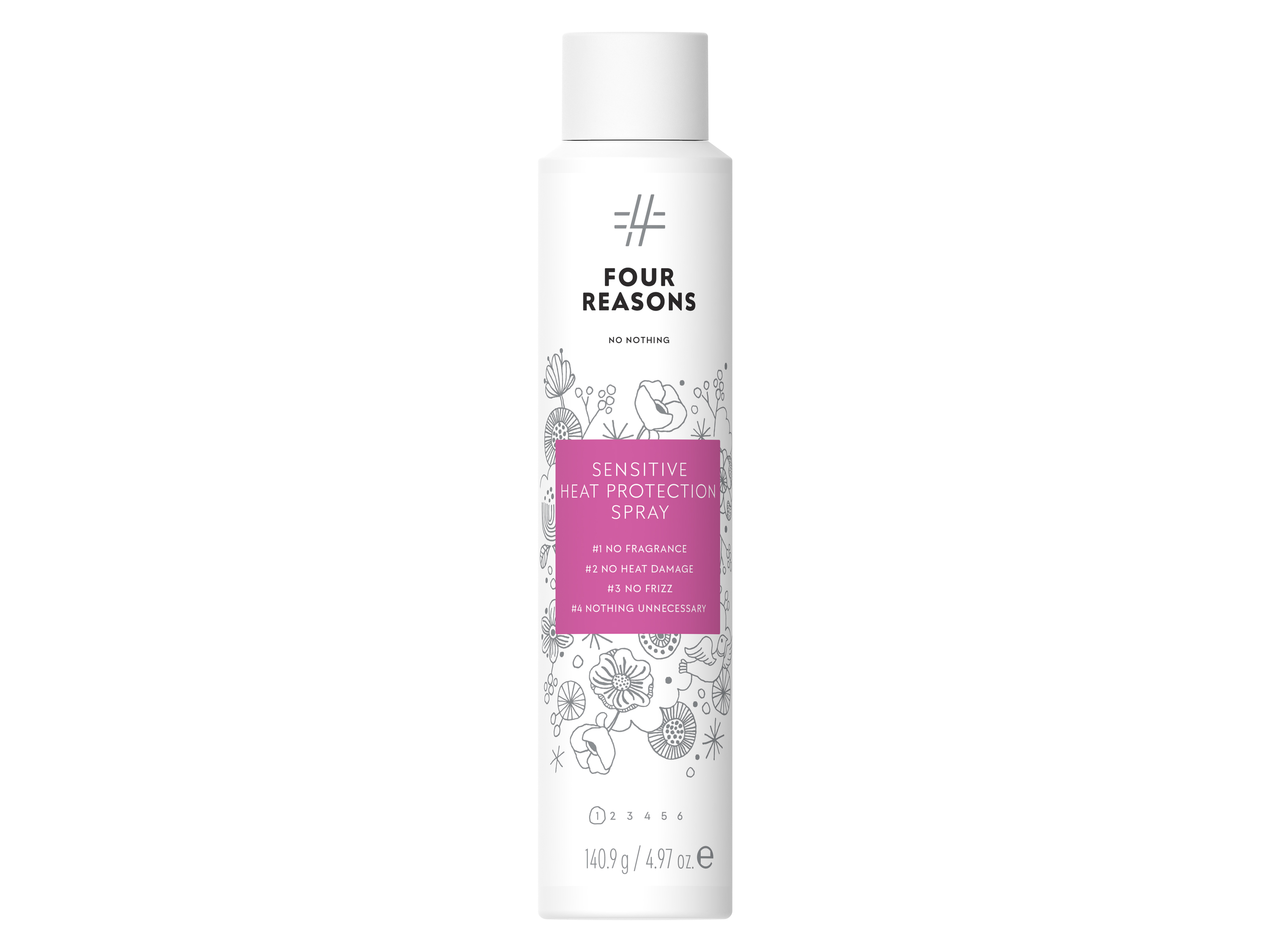Four Reasons No Nothing Sensitive Heat Protection Spray, 200 ml