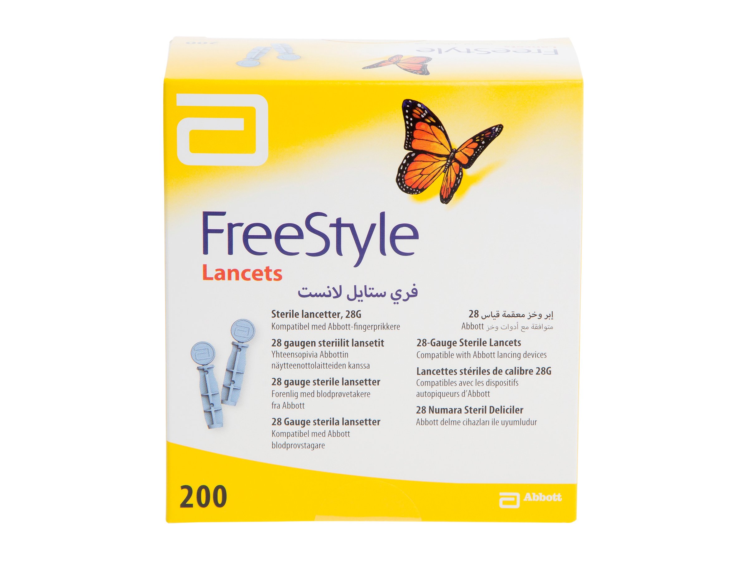 Freestyle Lansetter 28G, 200 stk