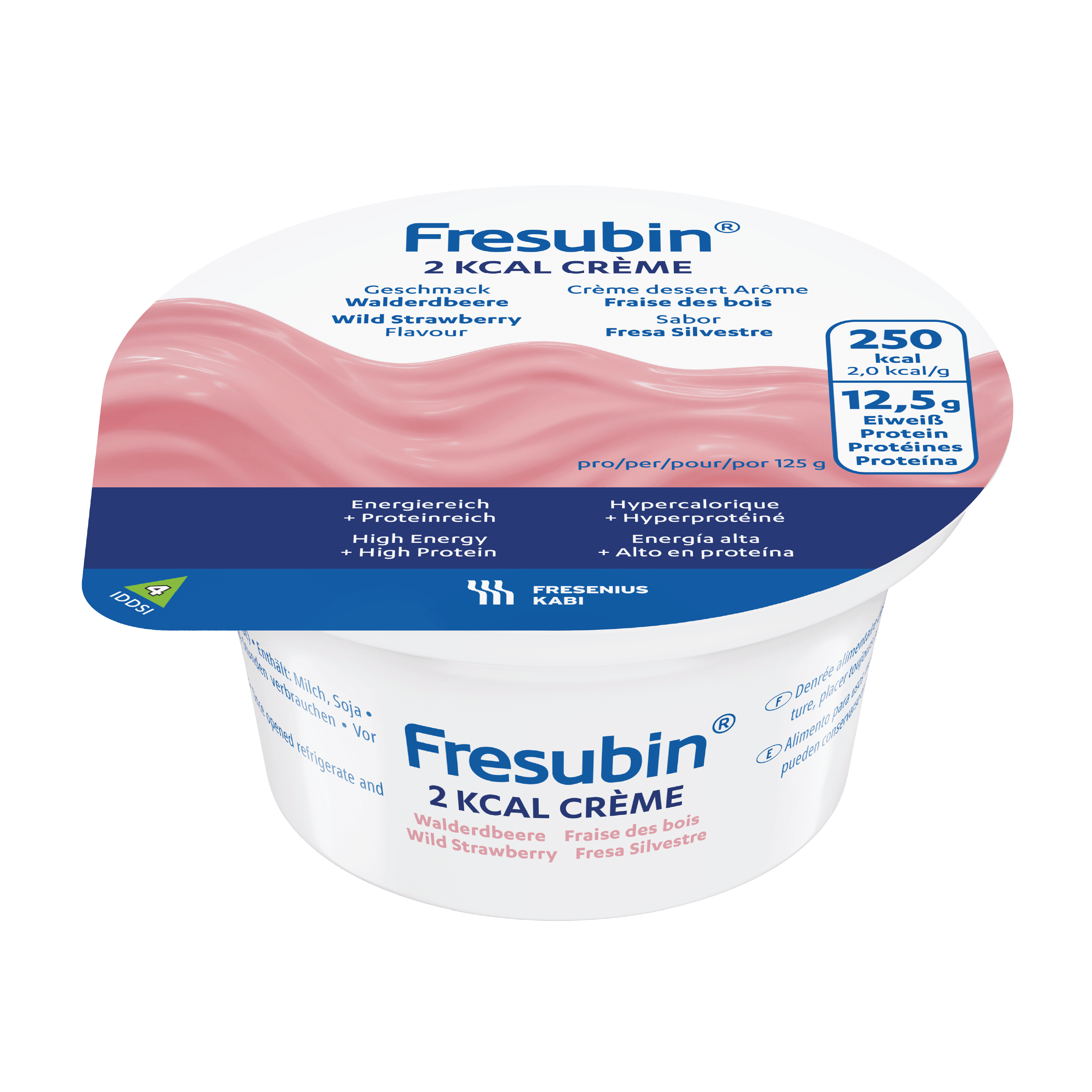 Fresubin 2kcal Crème markjordbær, 4x125 ml