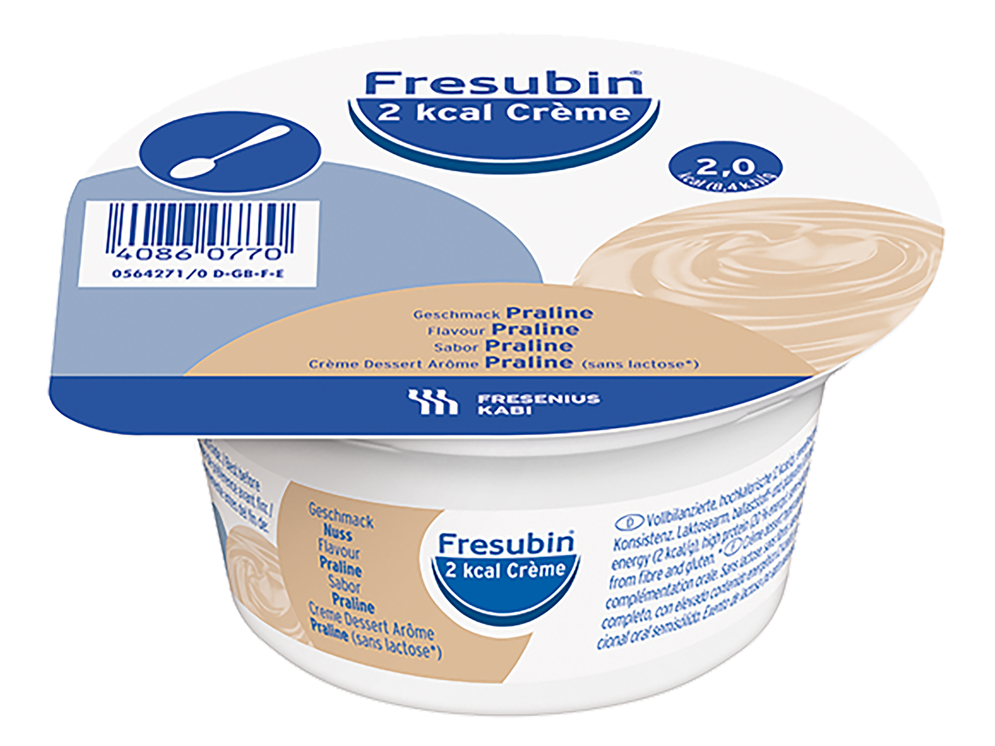 Fresubin 2kcal Crème nougat, 4x125 ml
