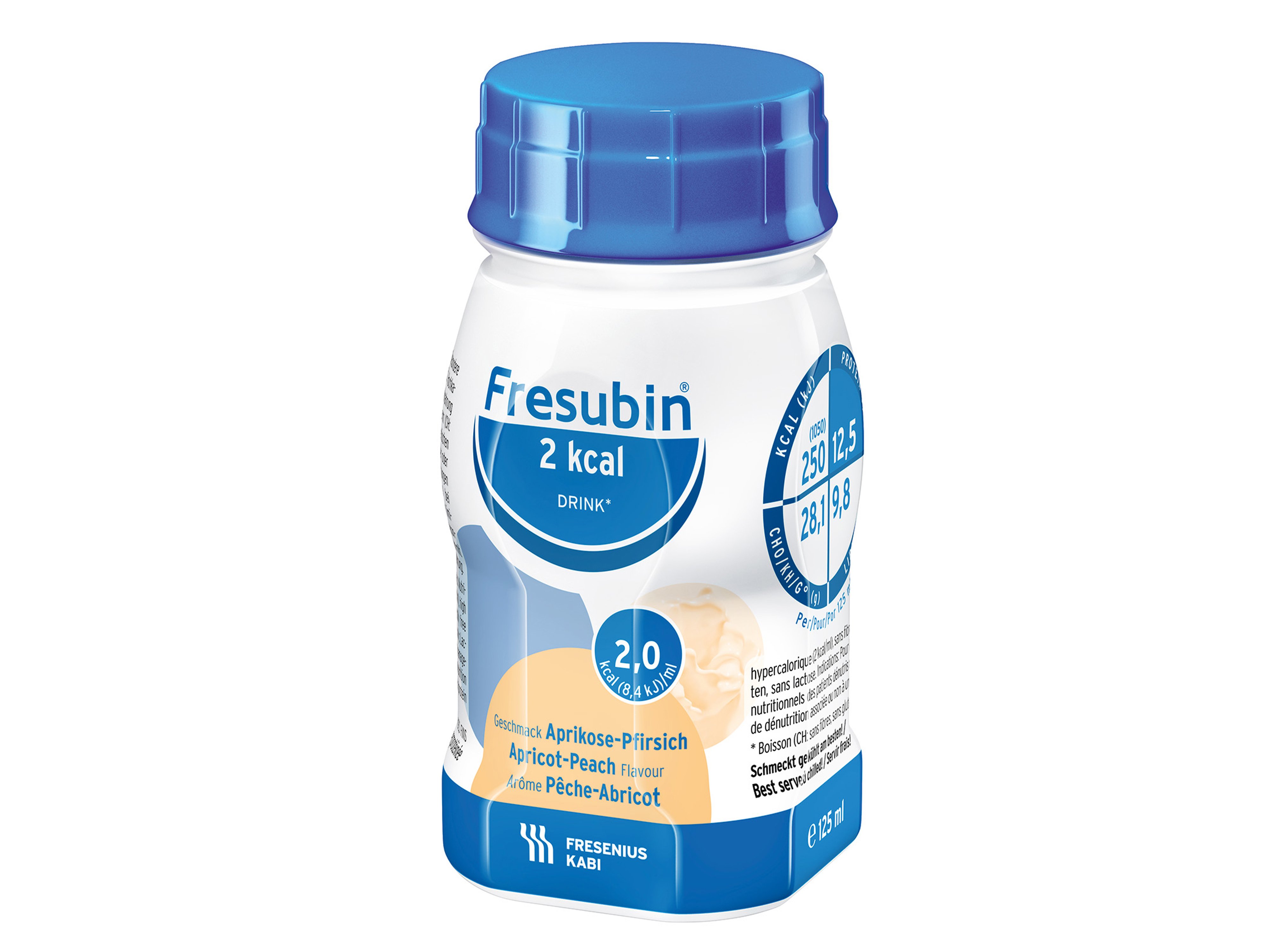 Fresubin 2kcal Drink fersken/aprikos, 4x125 ml