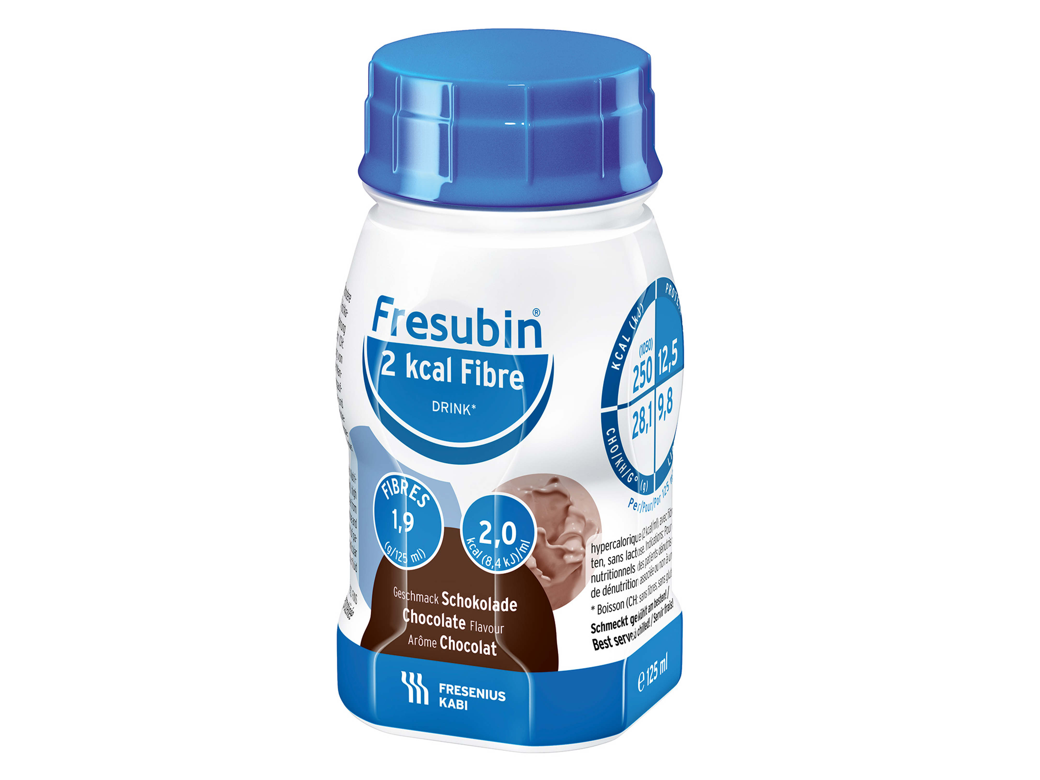 Fresubin 2kcal Fibre Drink sjokolade, 4x125 ml