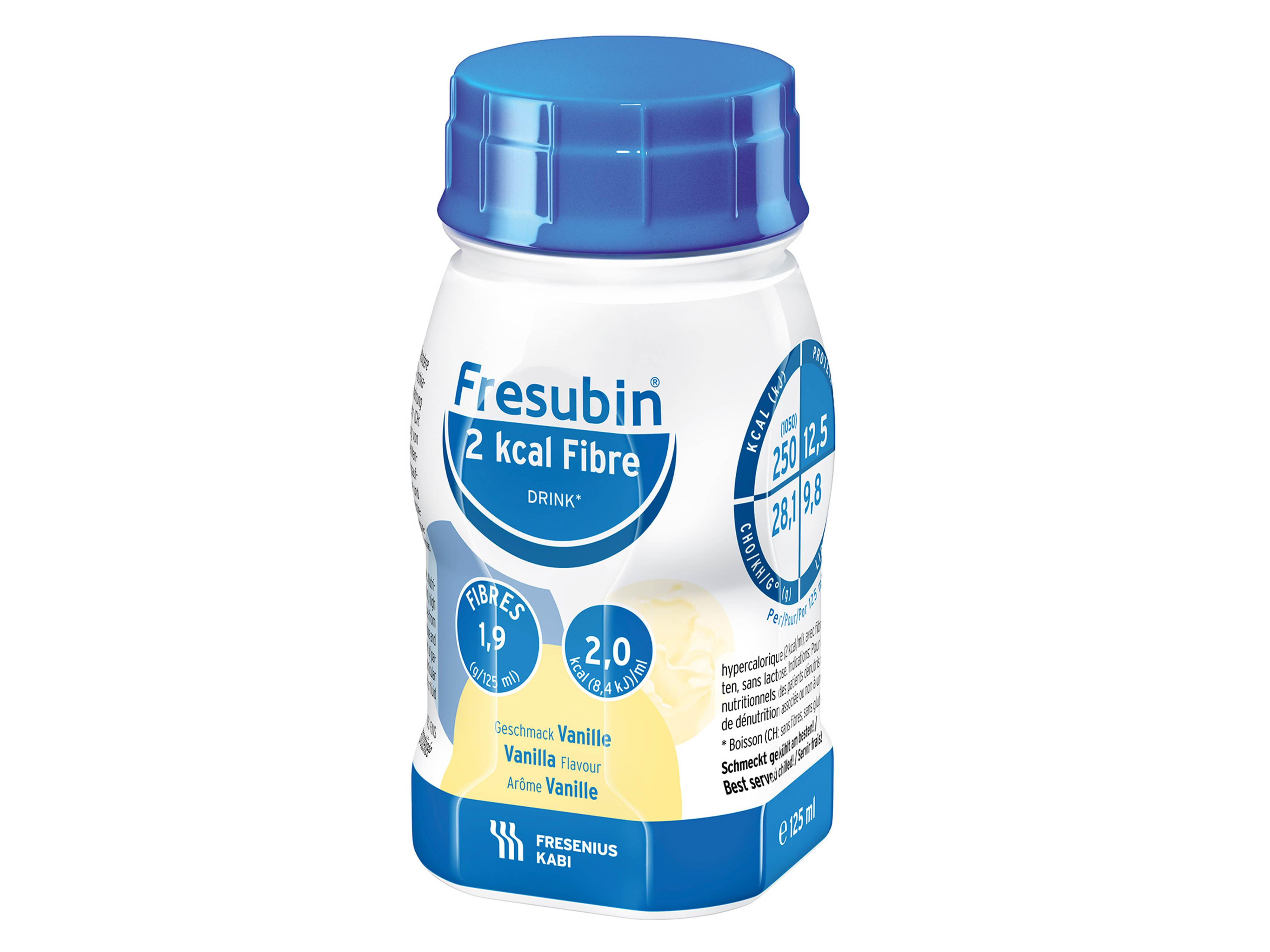 Fresubin 2kcal Fibre Drink vanilje, 4x125 ml