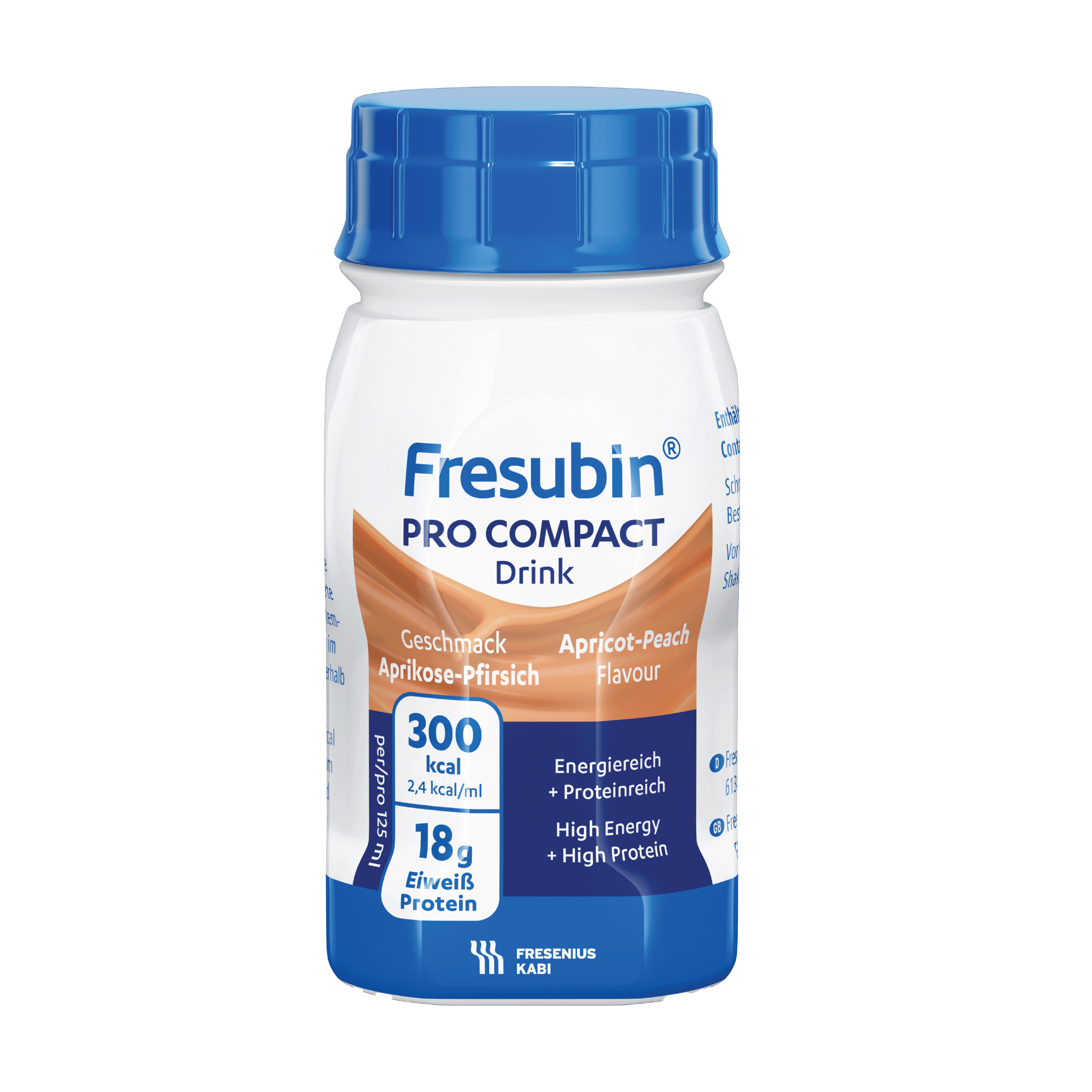 Fresubin Pro Compact Drink næringsdrikk, Aprikos og fersken, 4x125 ml