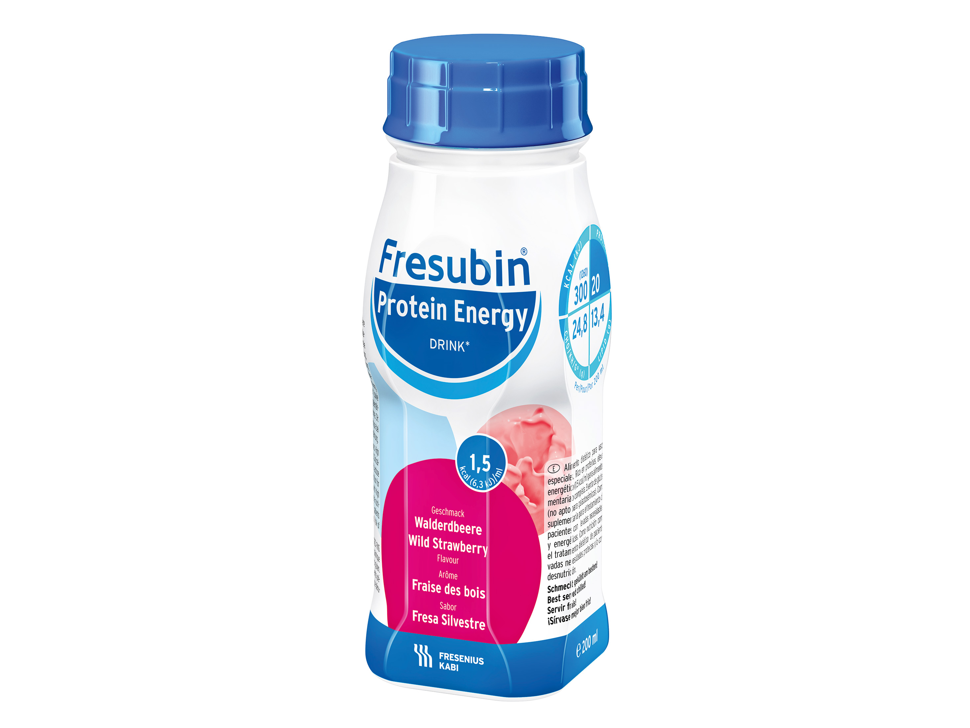 Fresubin Protein Energy Drink markjordbær, 4x200 ml