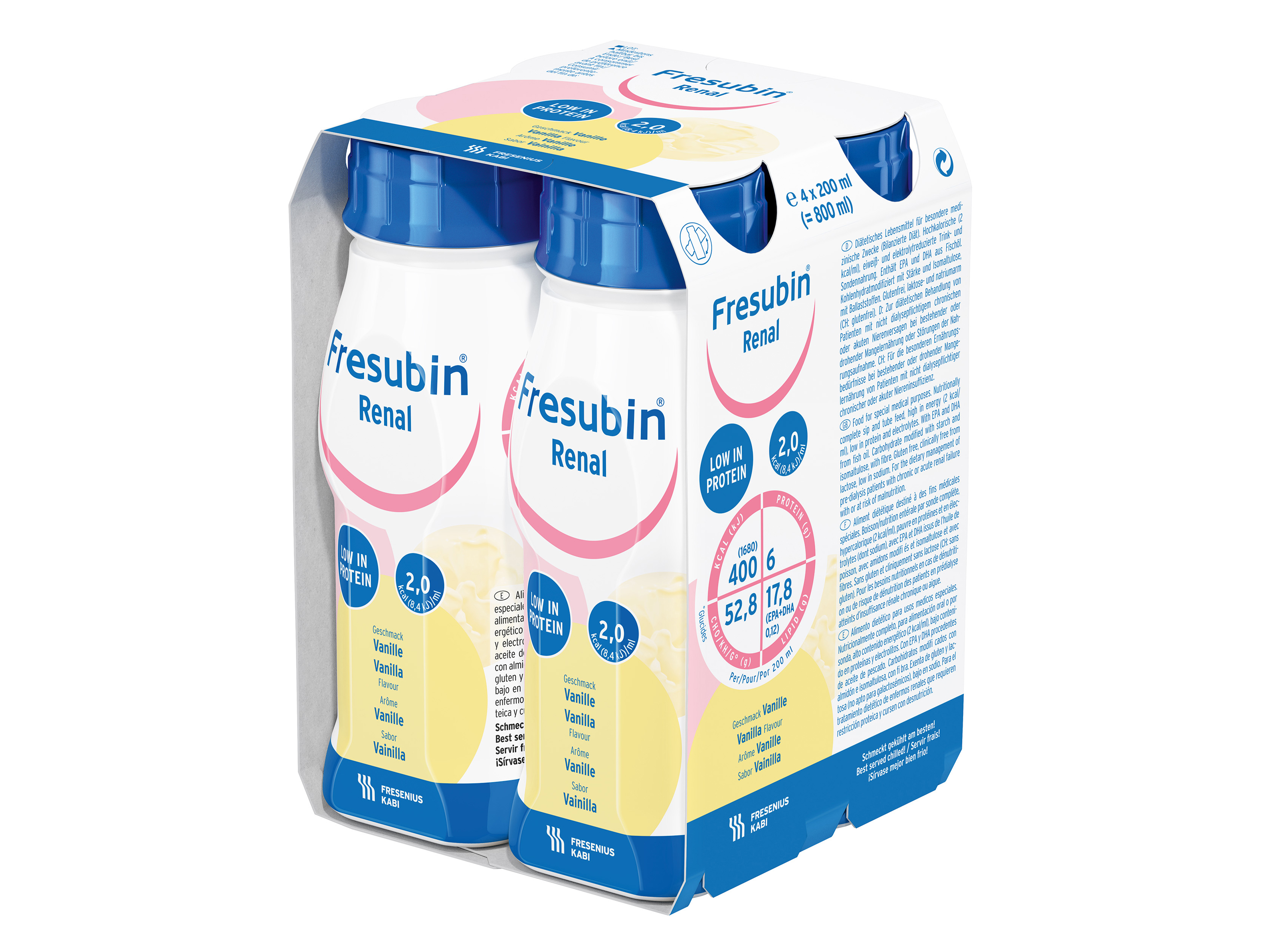 Fresubin Renal Vanilje, 4x200 ml