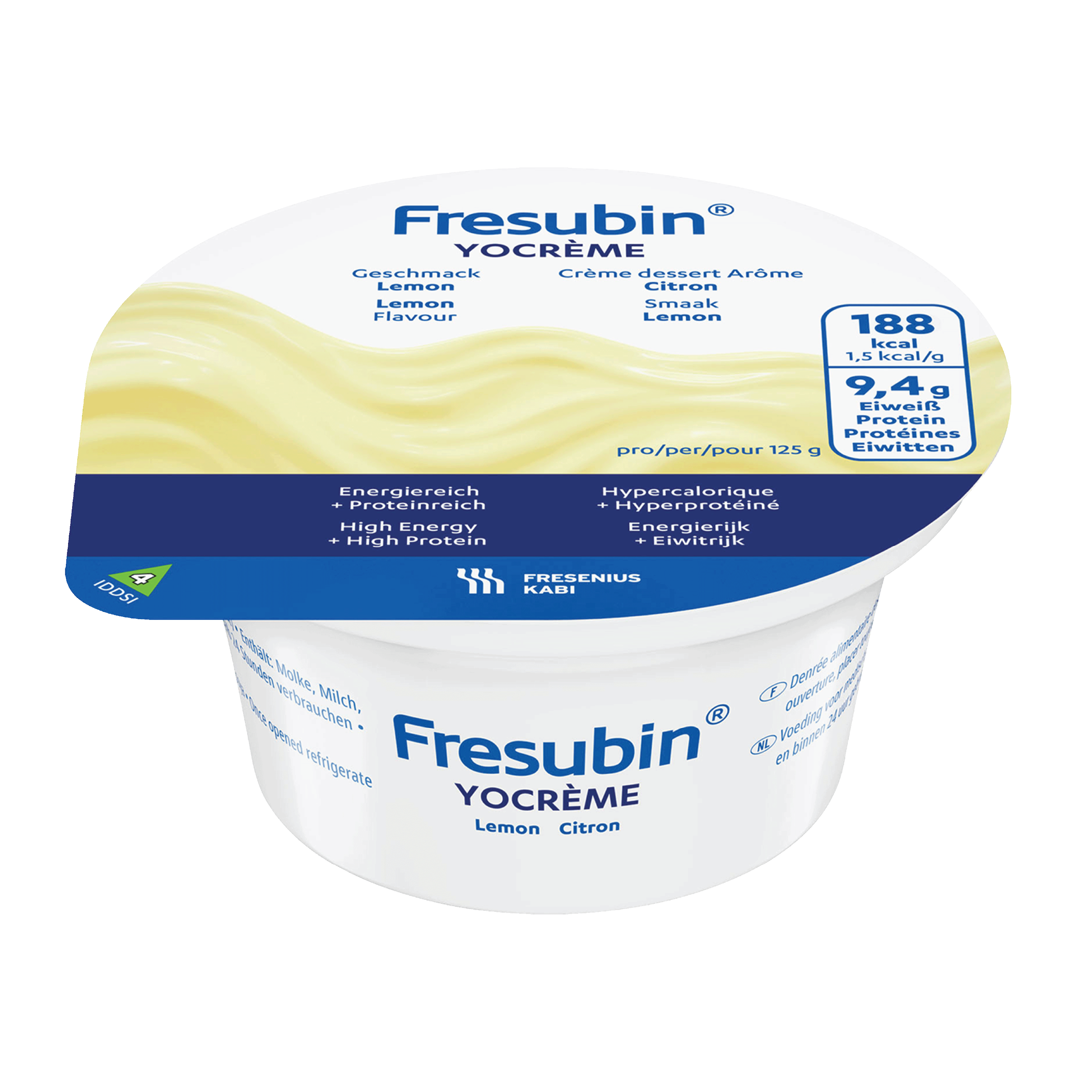 Fresubin YoCrème Næringskrem, Sitron, 4x125 ml