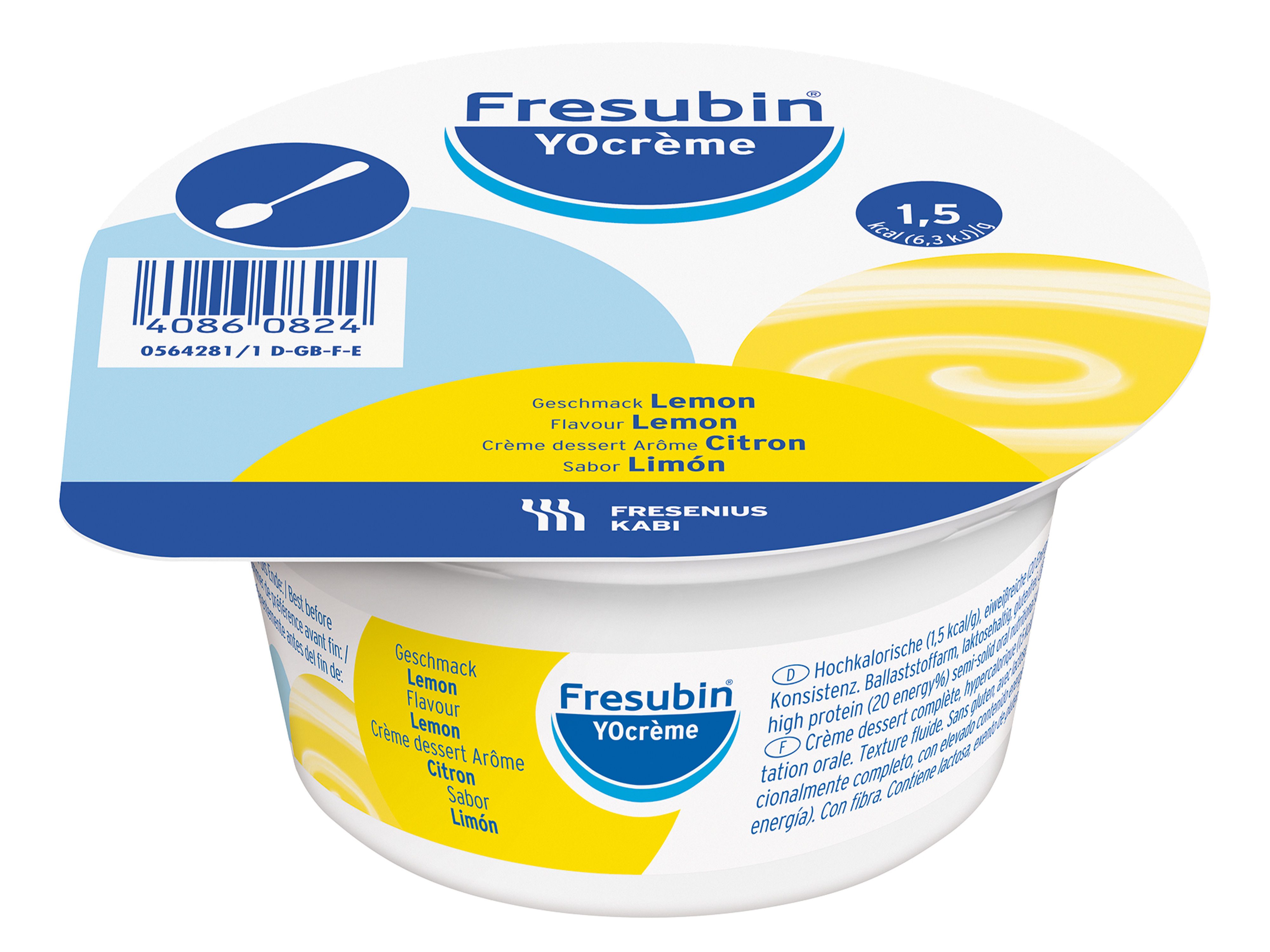 Fresubin YOcrème sitron, 4x125 gram