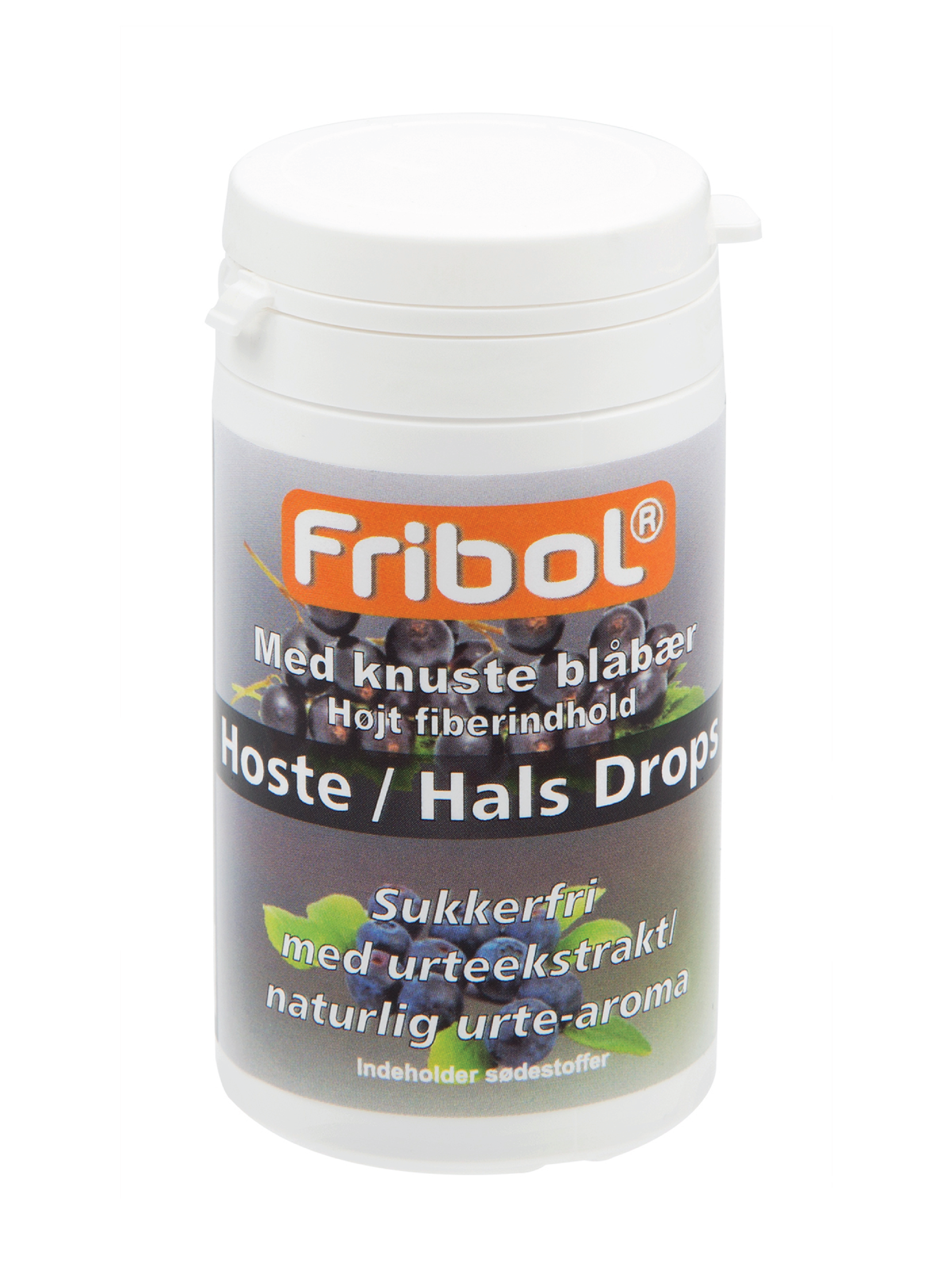 Fribol Sukkerfri Hoste/Hals Blåbær, 60 gram
