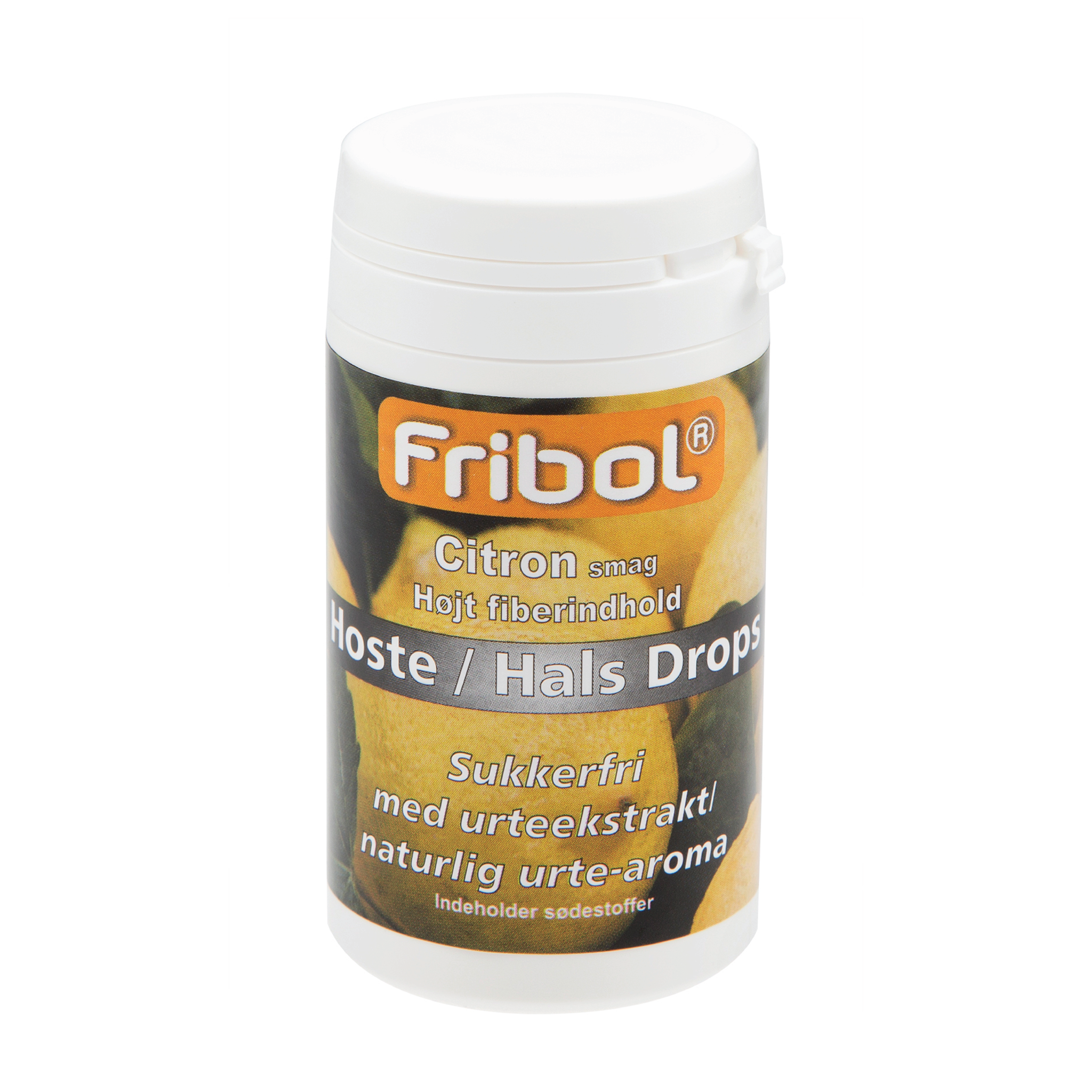 Fribol Sukkerfri Hoste/Hals Sitron, 60 gram