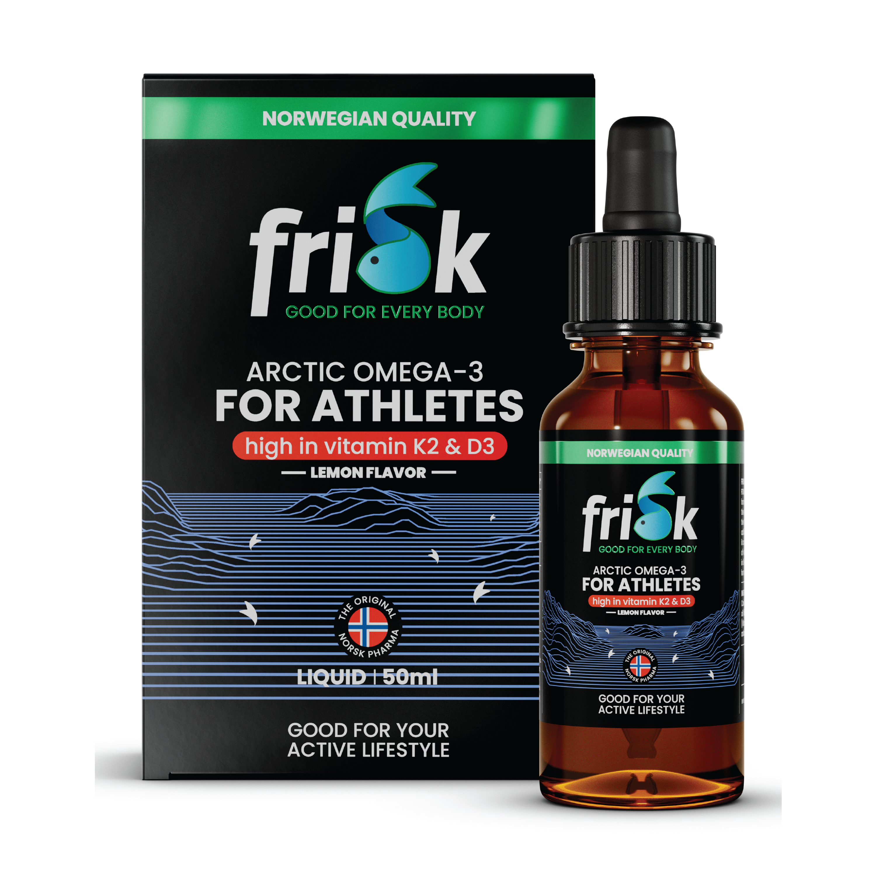 Frisk Arctic Omega-3 for Atleter, 50 ml