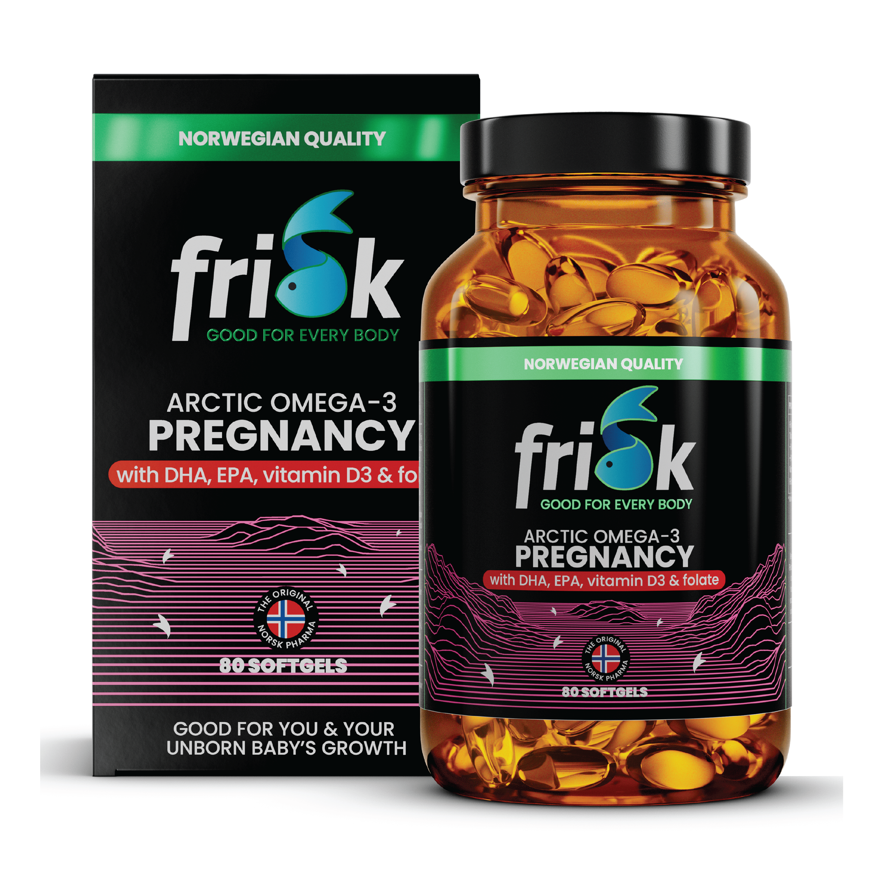 Frisk Arctic Omega-3 Gravid, 80 stk.
