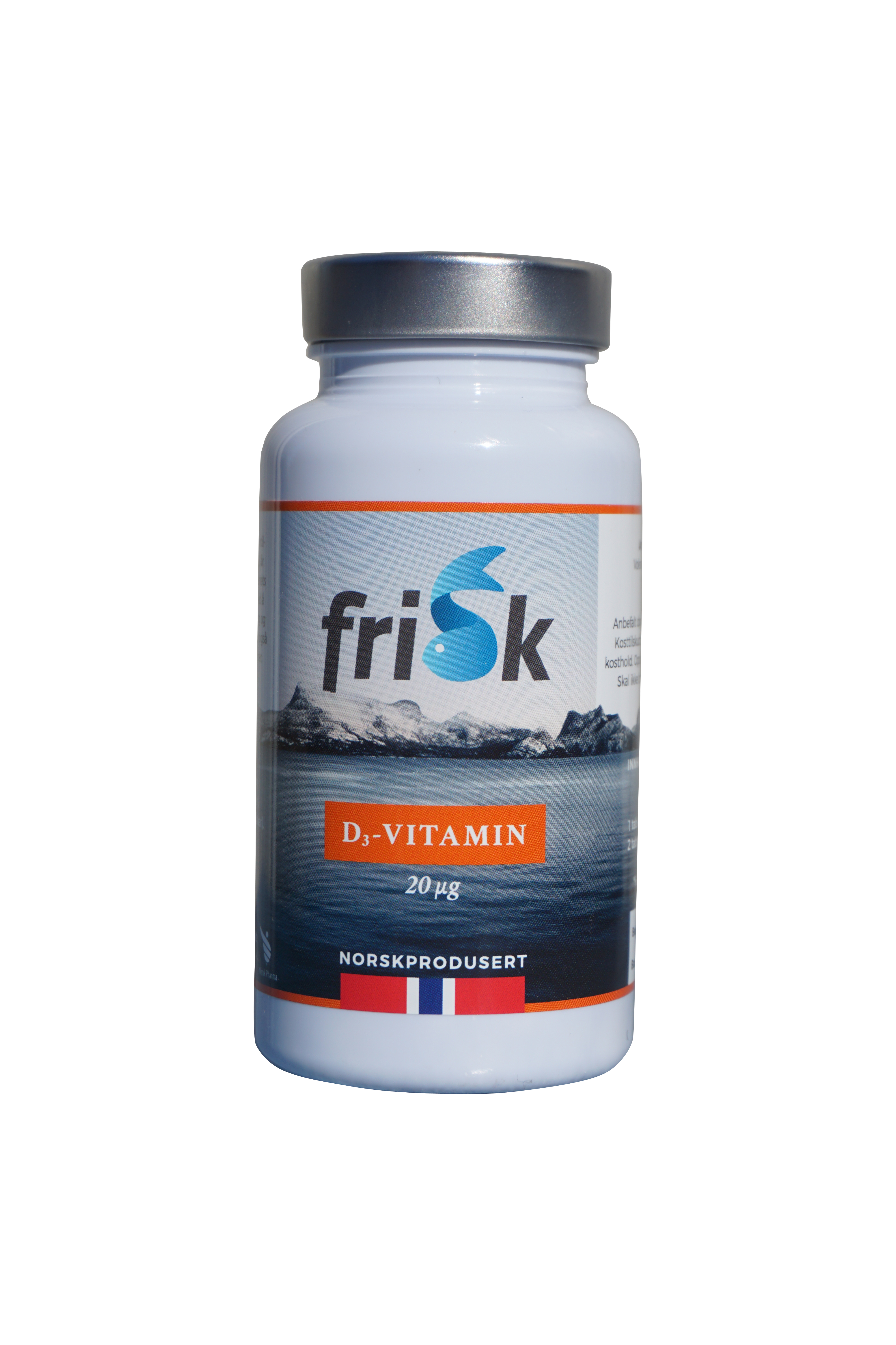 Frisk D-vitamin tabl 20mcg, 100 stk.